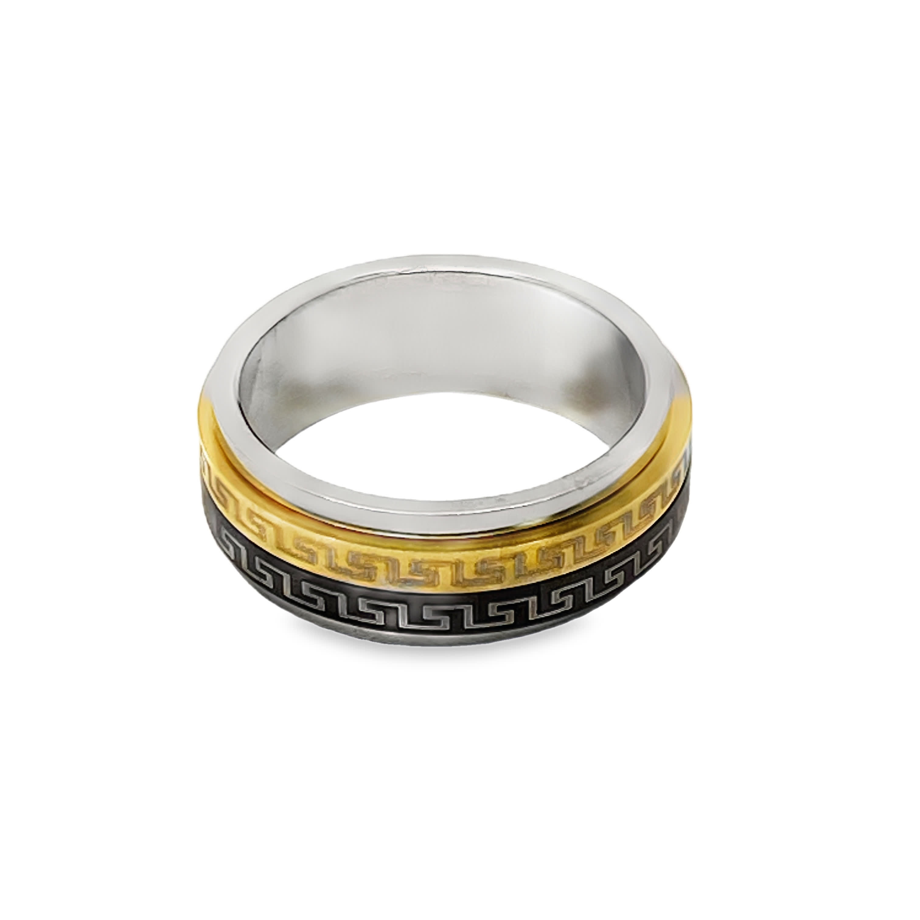 Brelok ze stali nierdzewnej w kształcie greckiego klucza