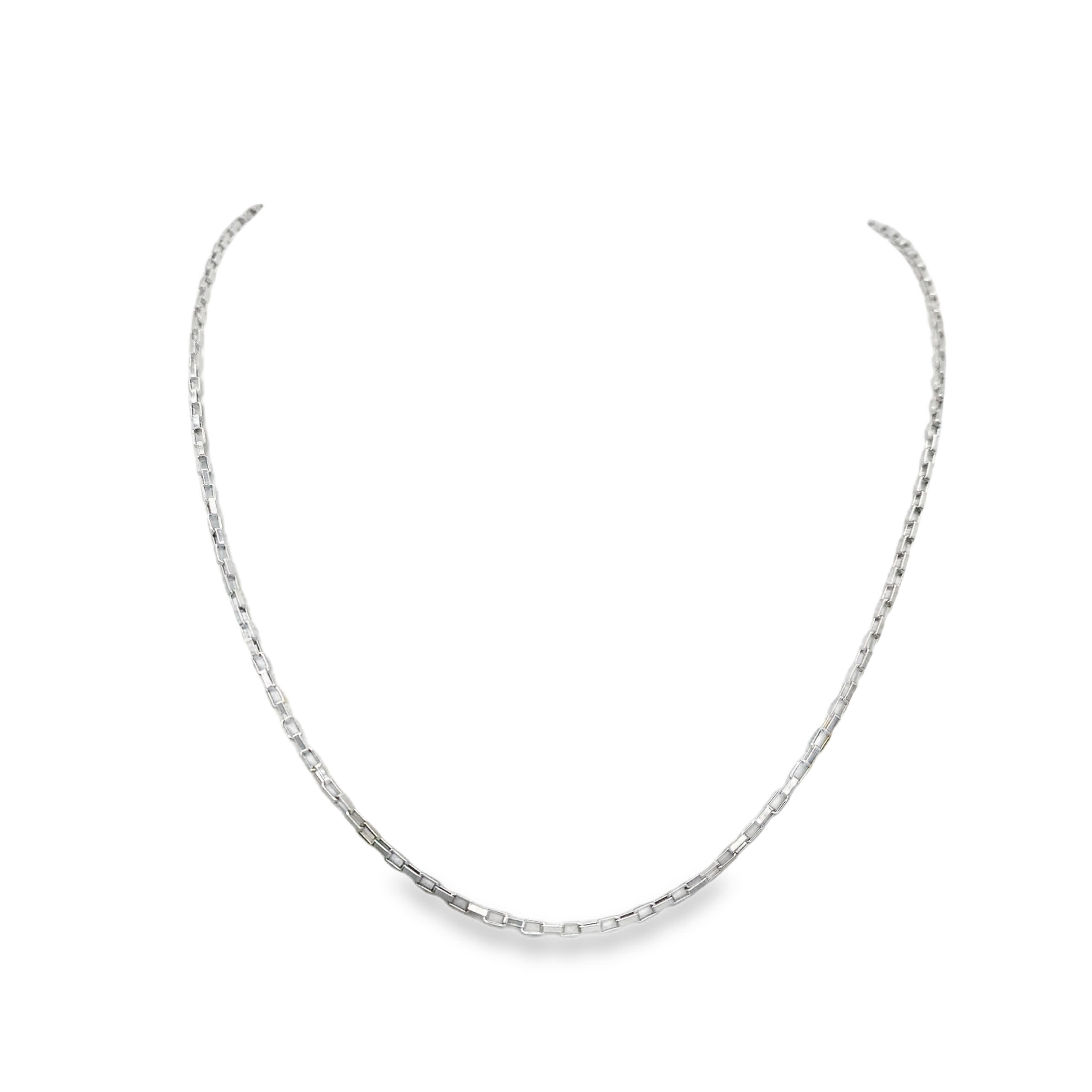 Elegancki naszyjnik z łańcuszkiem ze posrebrzanej stali