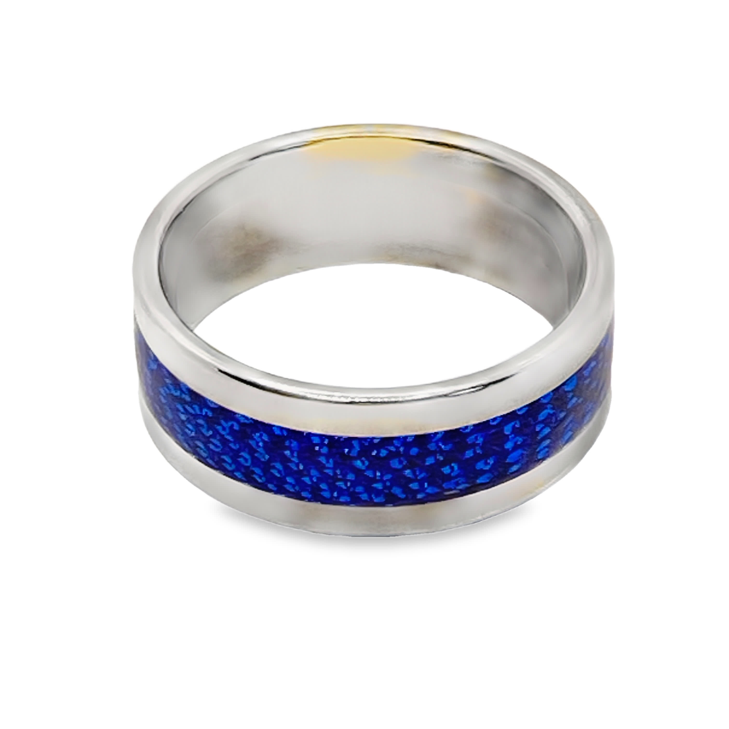 Posrebrzany pierścionek z kaboszonem