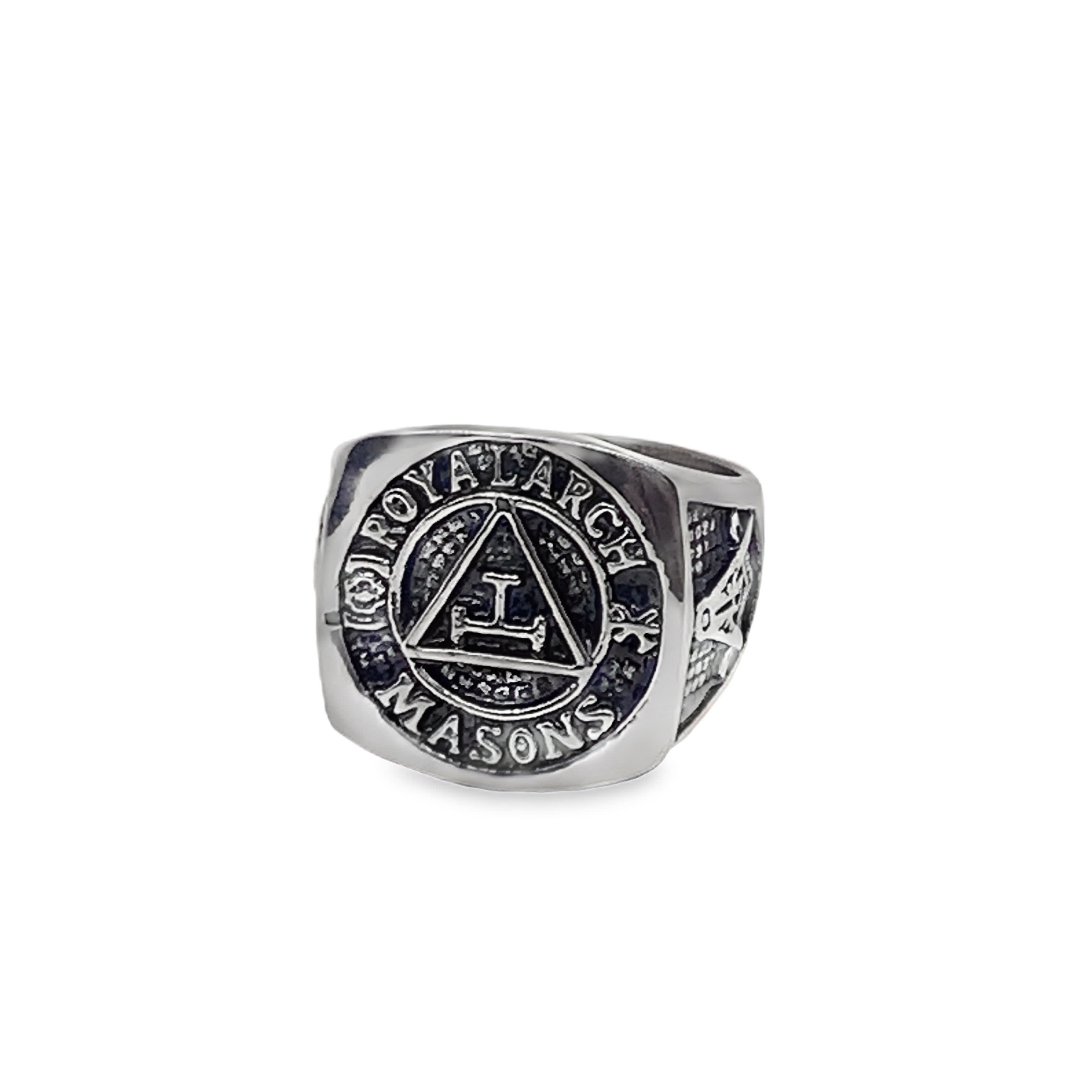 Sygnet Royal Arch Masons ze posrebrzanej stali