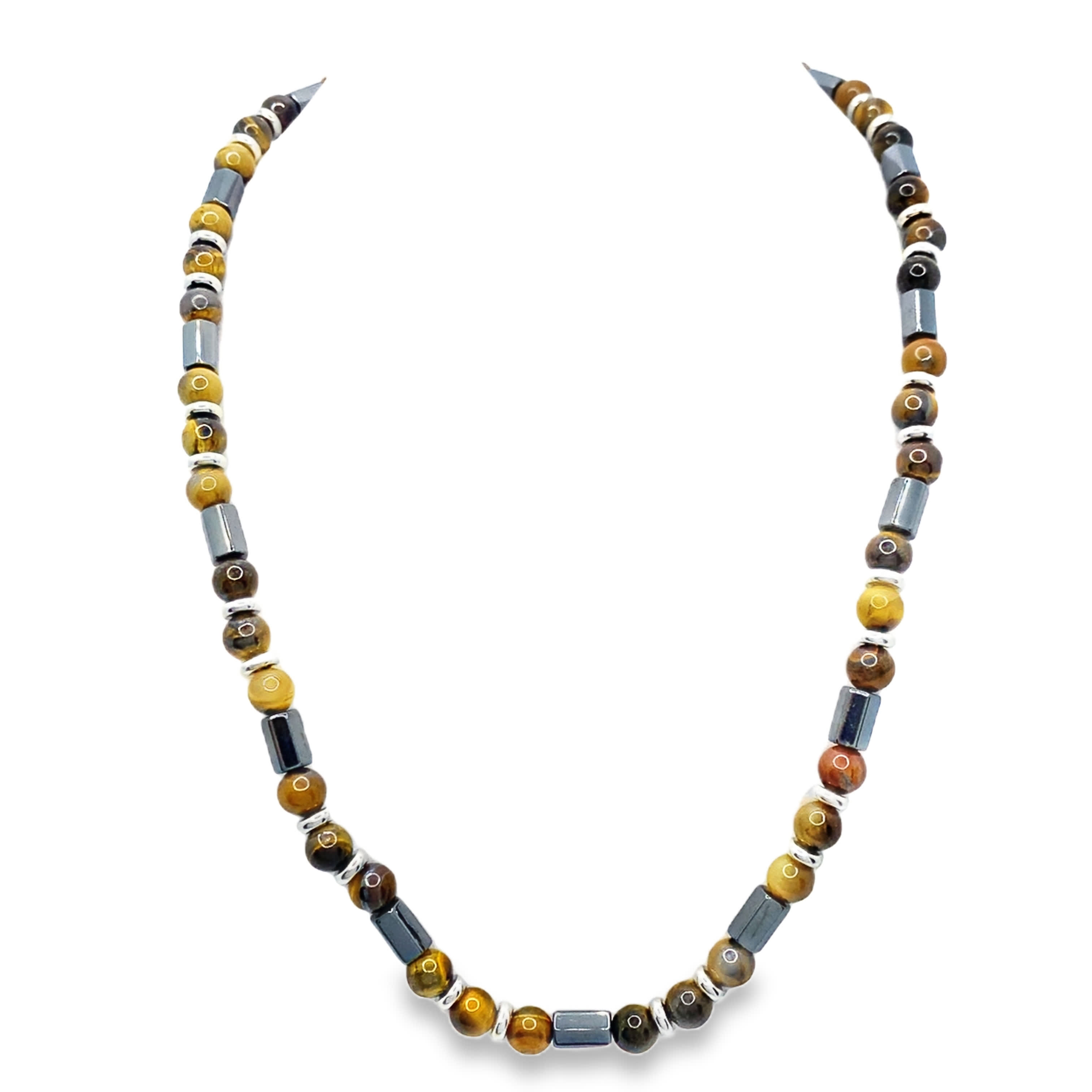 Żółtopomarańczowy naszyjnik z koralików agatu