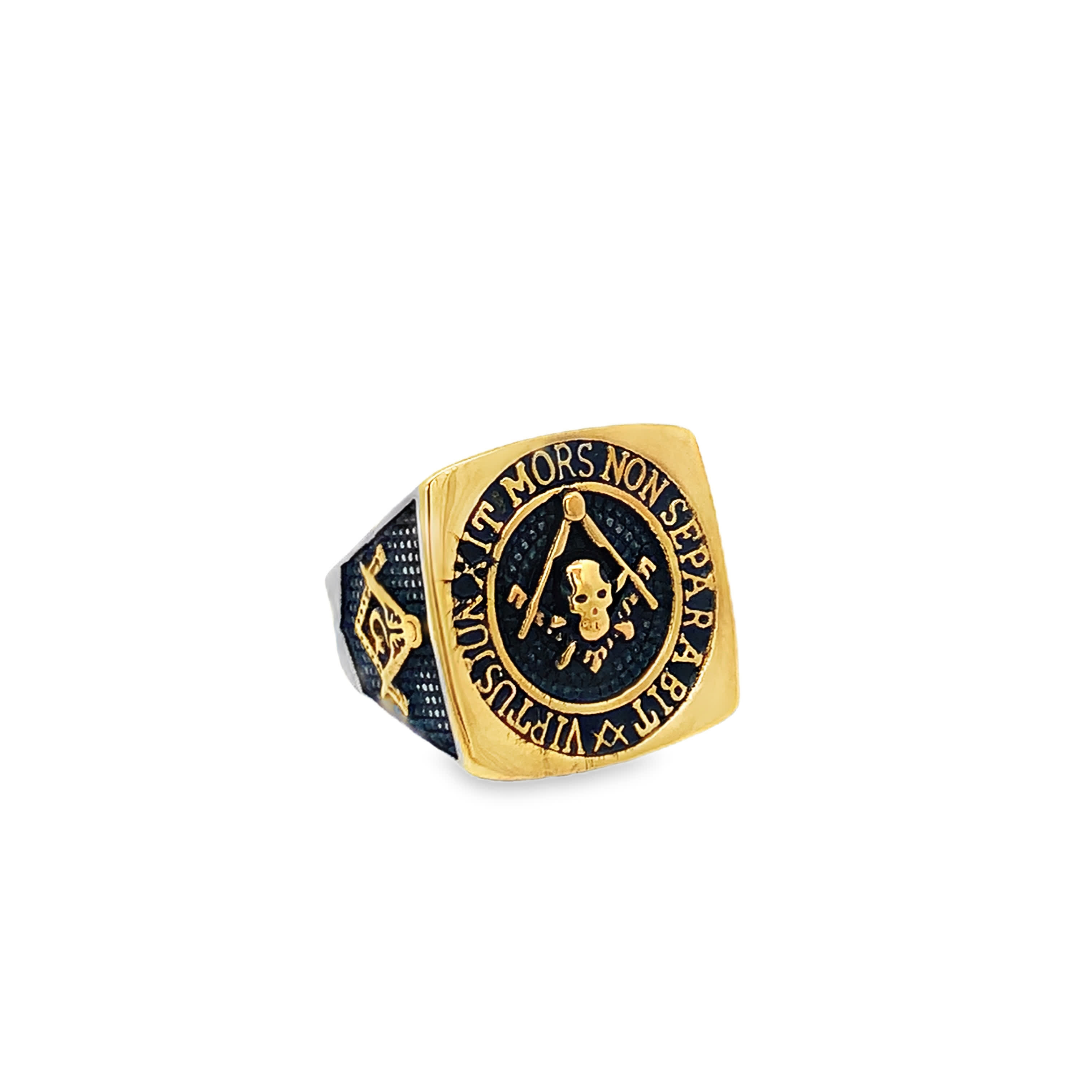 Sygnet ze złoconej stali