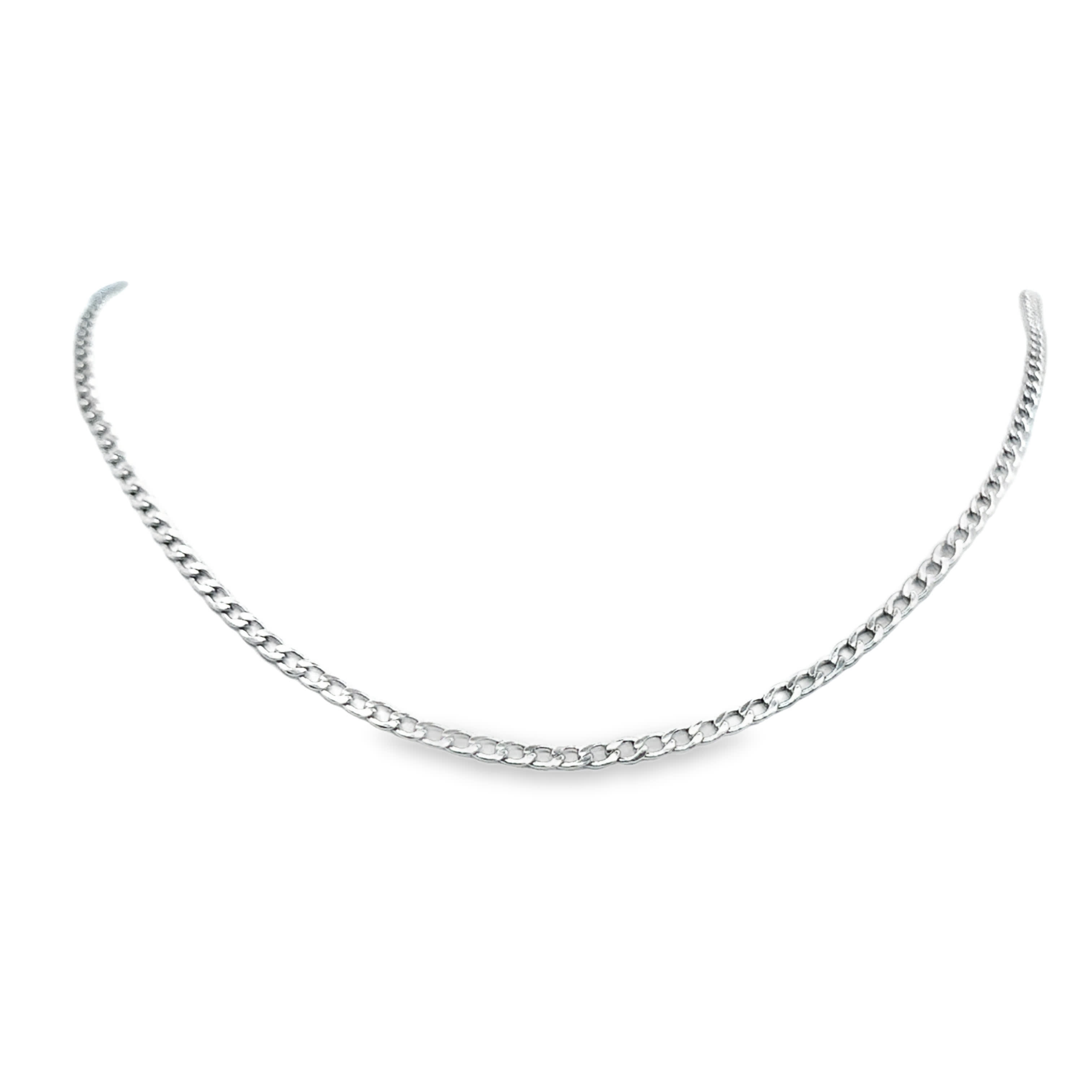 Elegancki posrebrzany naszyjnik