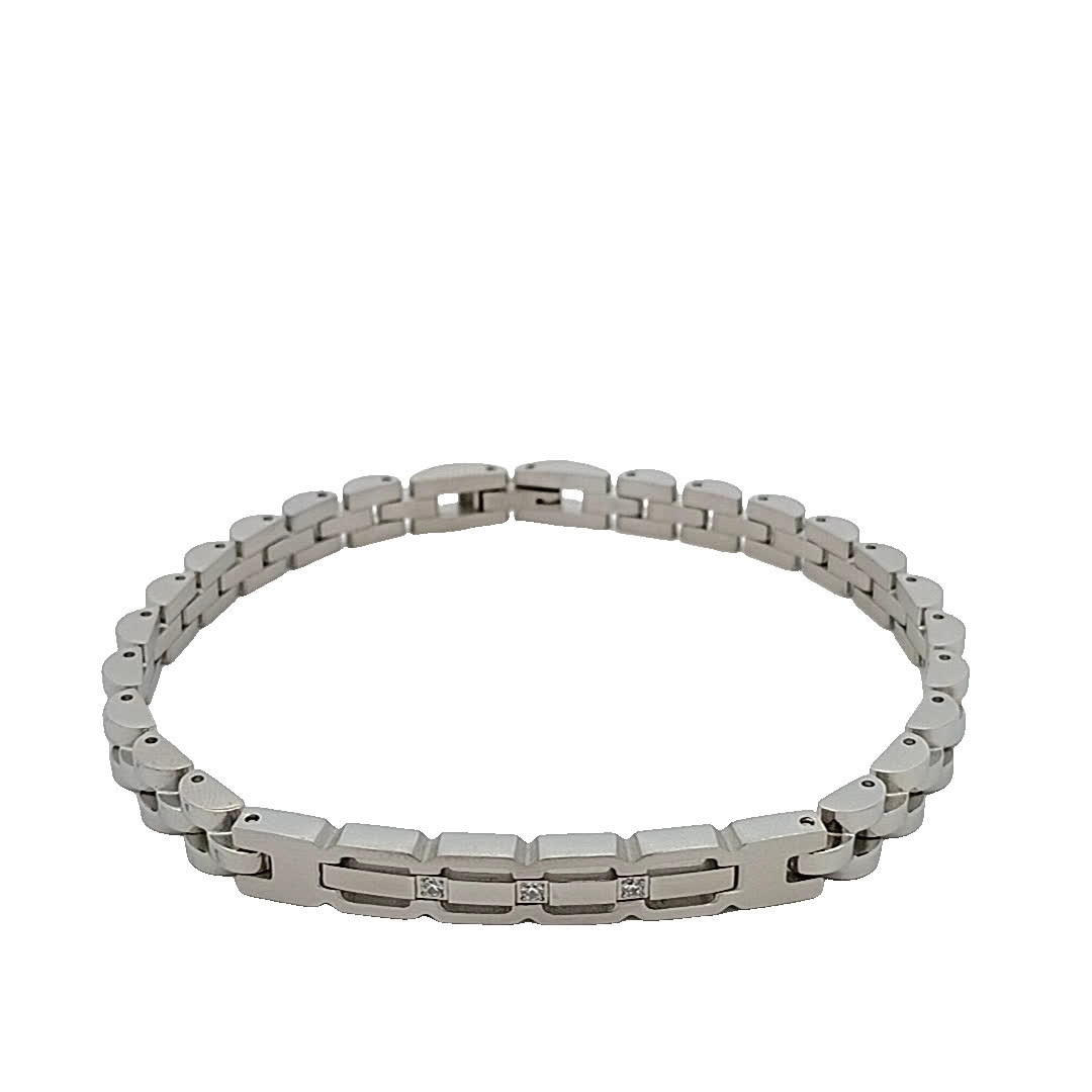 Elegancka posrebrzana bransoletka