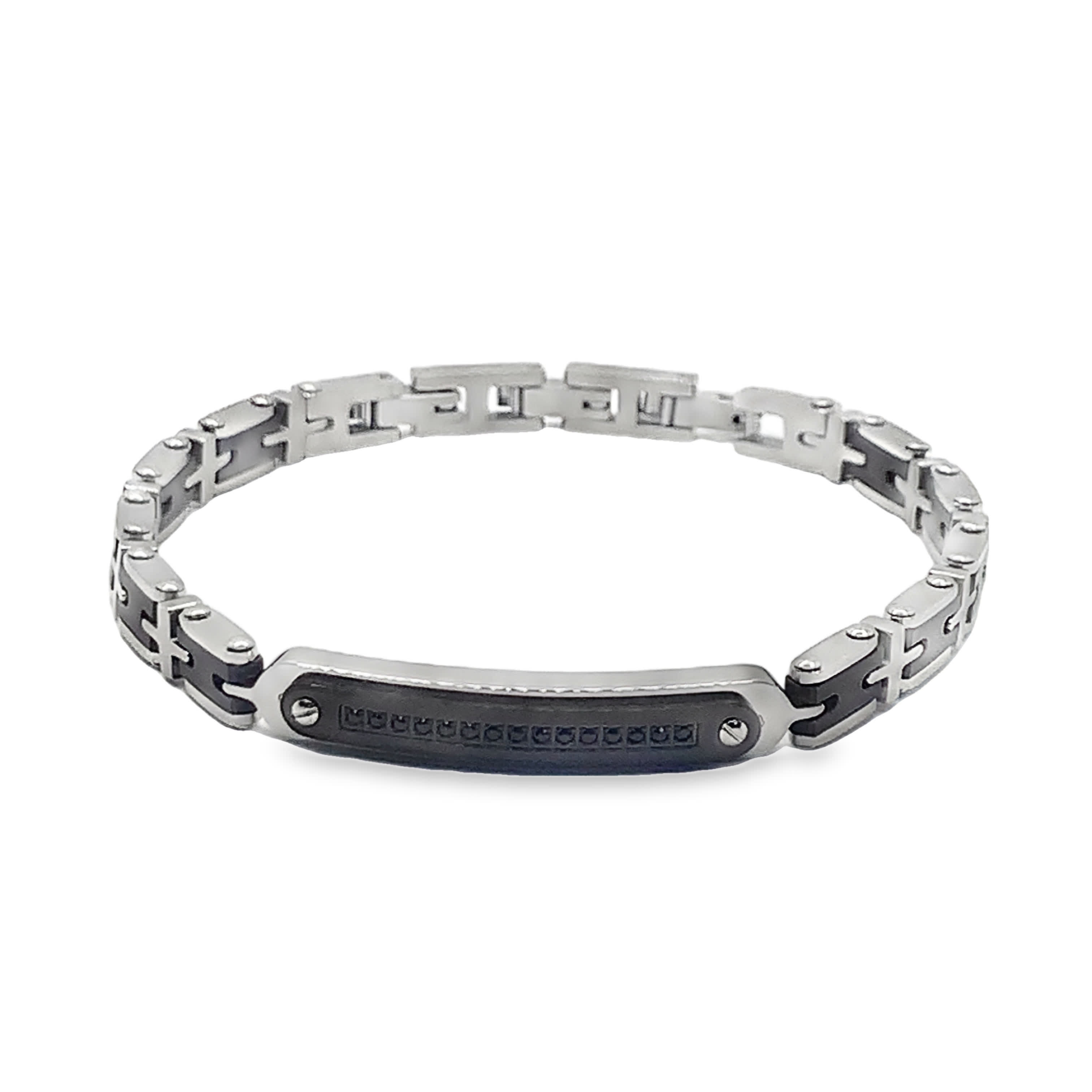 Elegancka posrebrzana bransoletka łańcuszkowa w nowoczesnym stylu