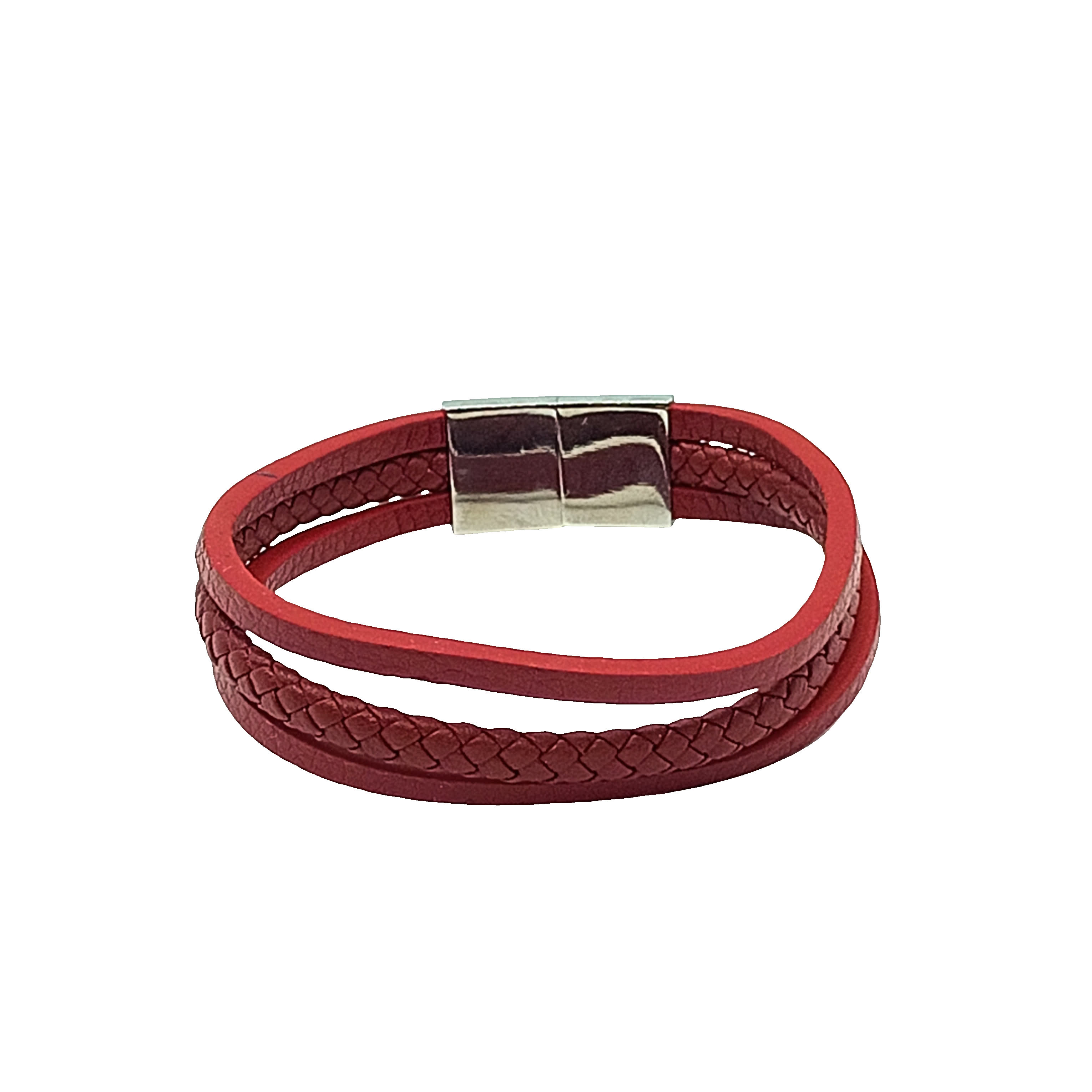 Ręcznie wykonana pleciona bransoletka z wielopasmowym wzorem