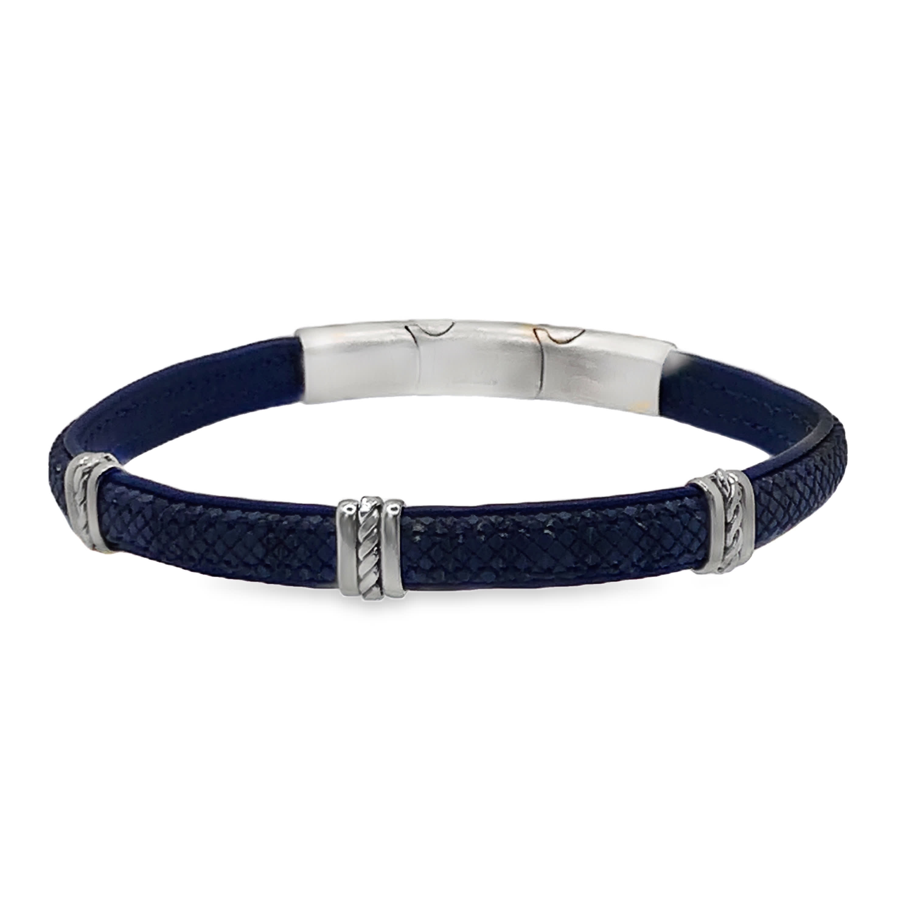 Elegancka posrebrzana bransoletka łańcuszkowa