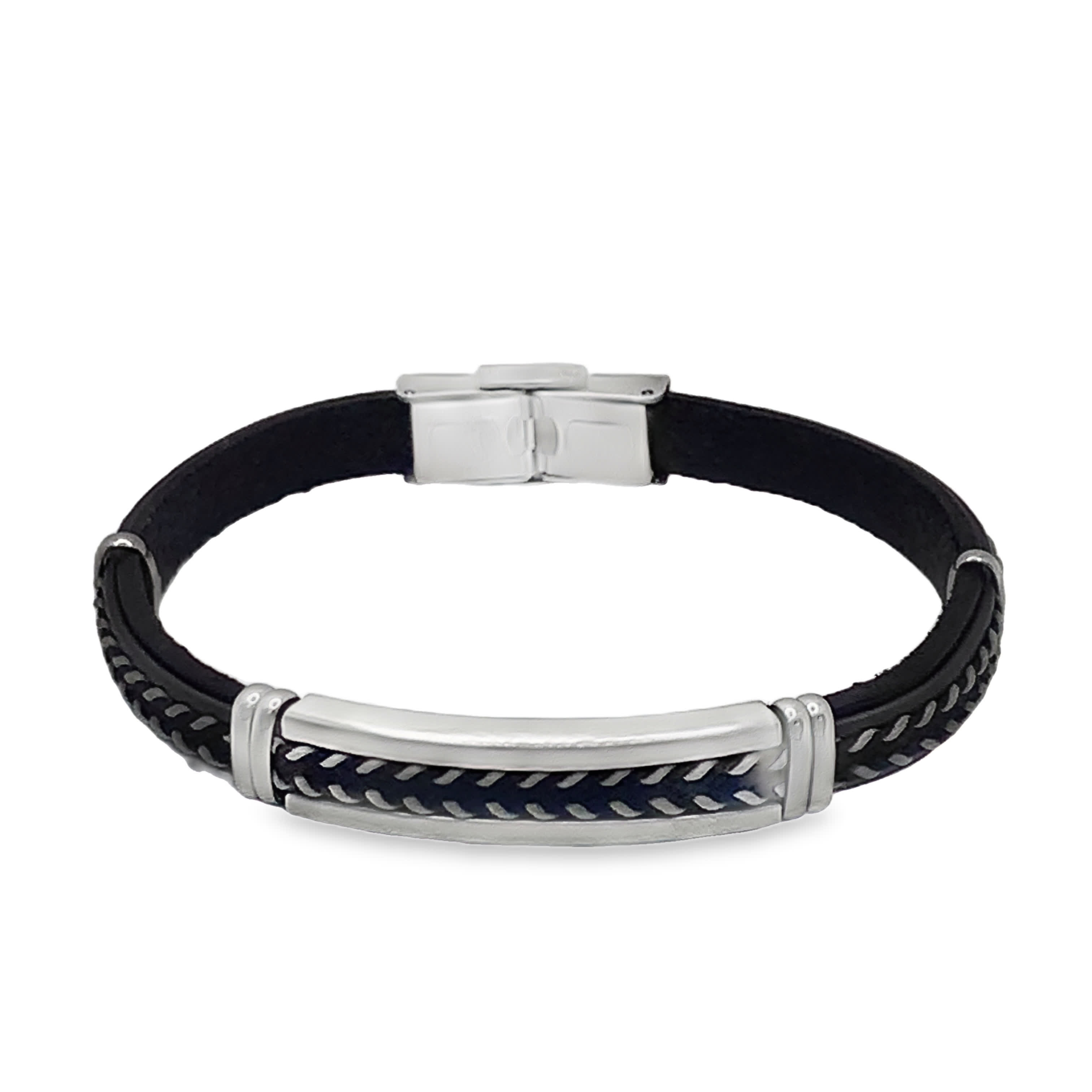 Nowoczesna posrebrzana bransoletka łańcuszkowa