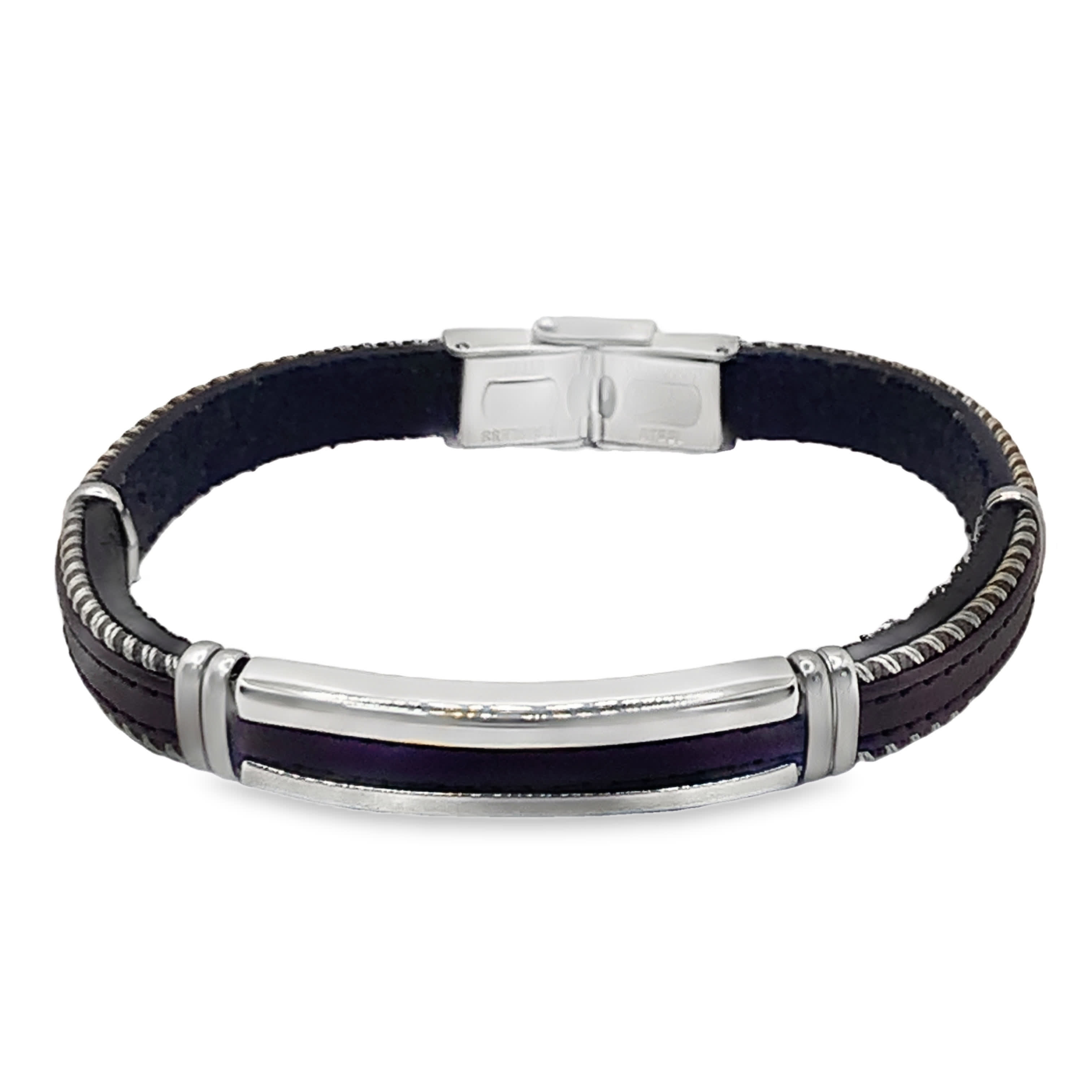 Nowoczesna bransoletka łańcuszkowa z polerowanymi akcentami