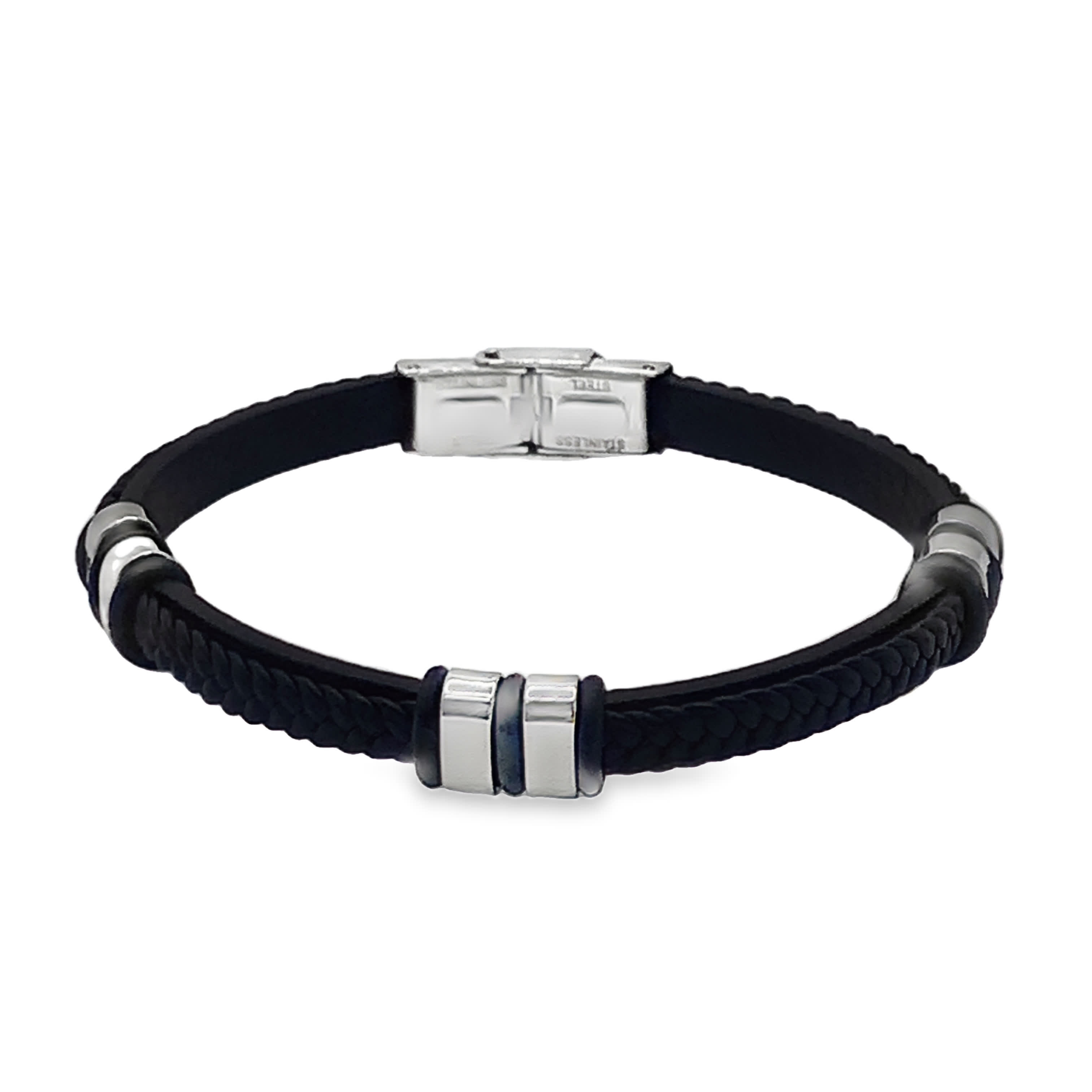 Elegancka posrebrzana bransoletka łańcuszkowa