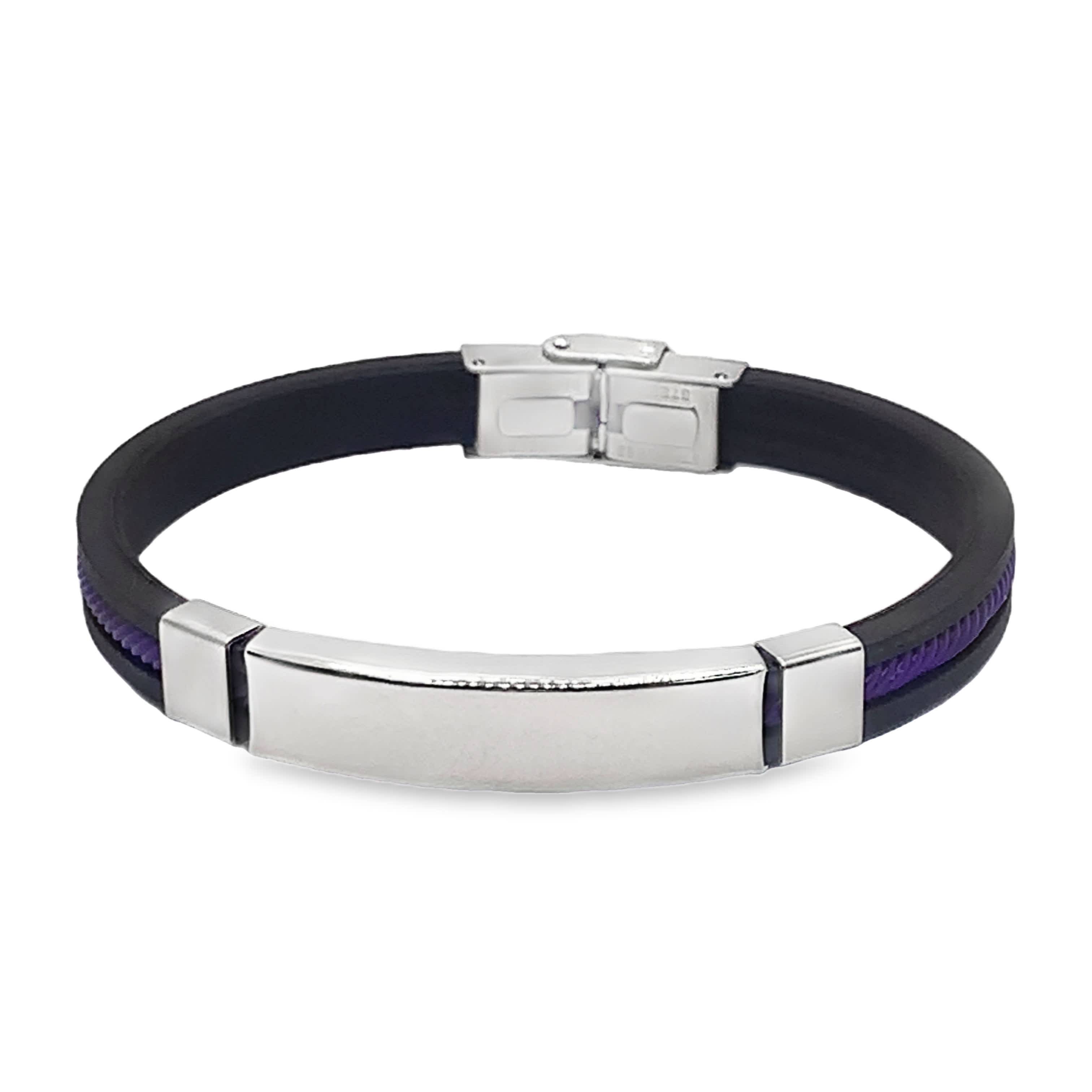 Elegancka posrebrzana bransoletka łańcuszkowa