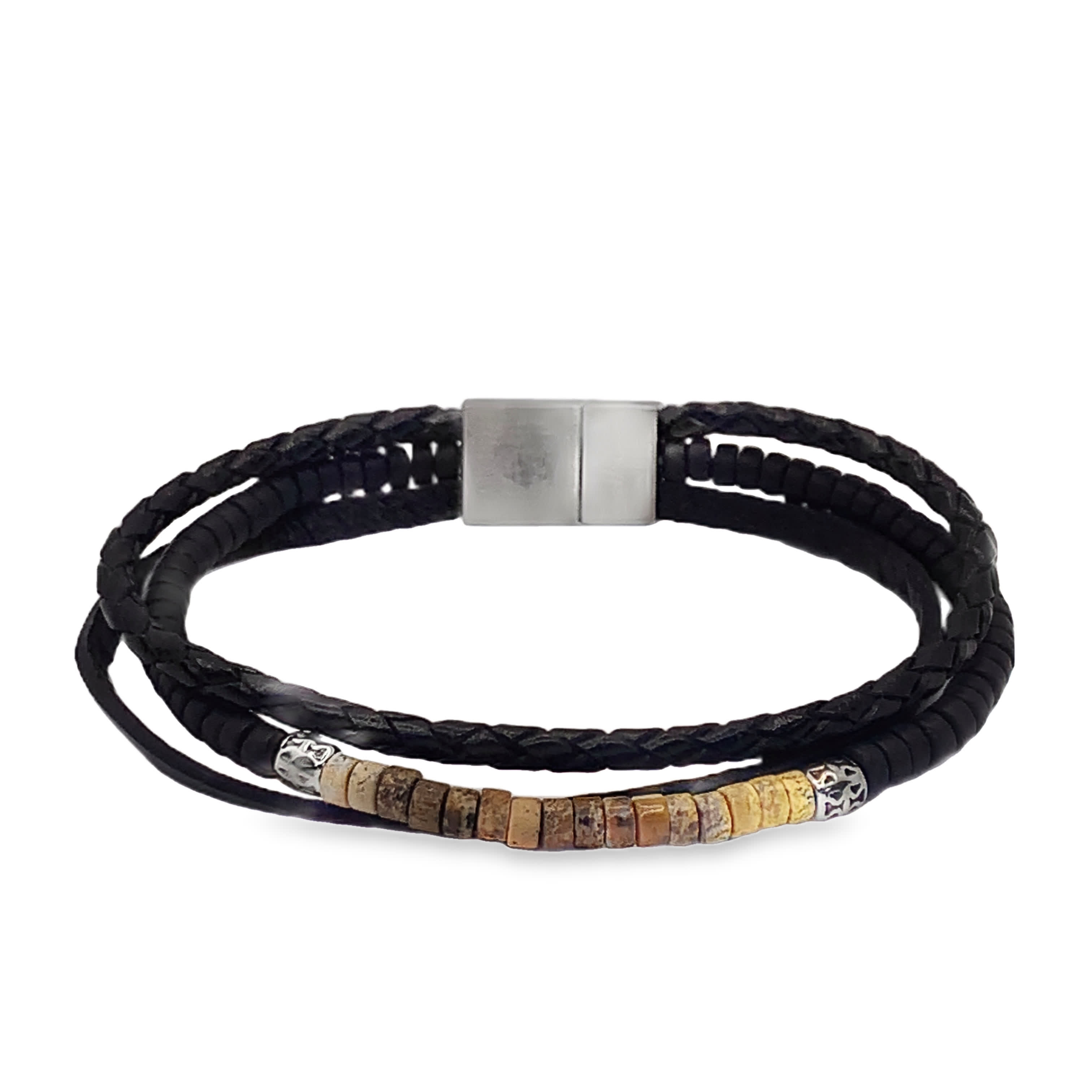 Ręcznie robiona bransoletka z koralików agatowych