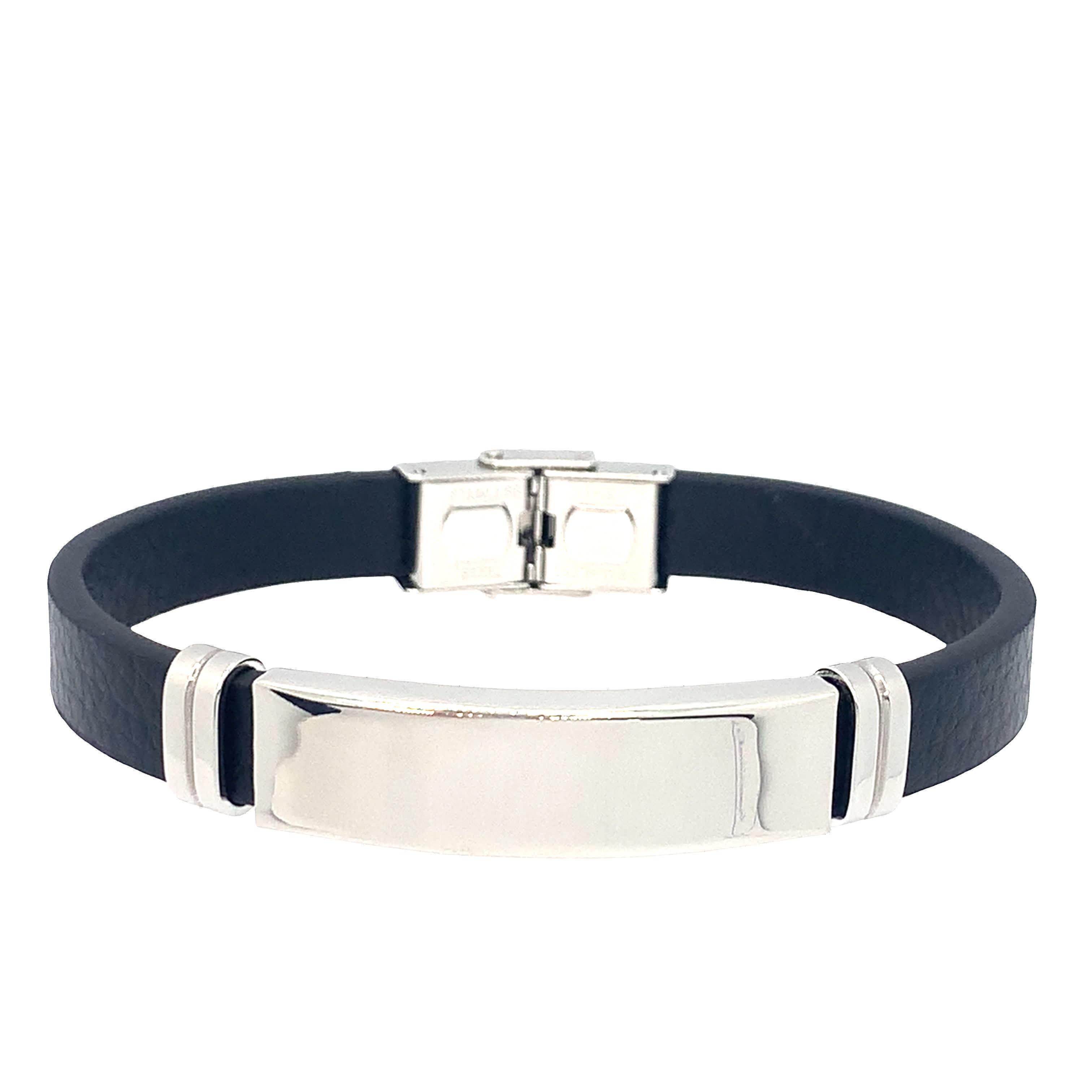 Nowoczesna bransoletka bez metalu ze złocistymi detalami