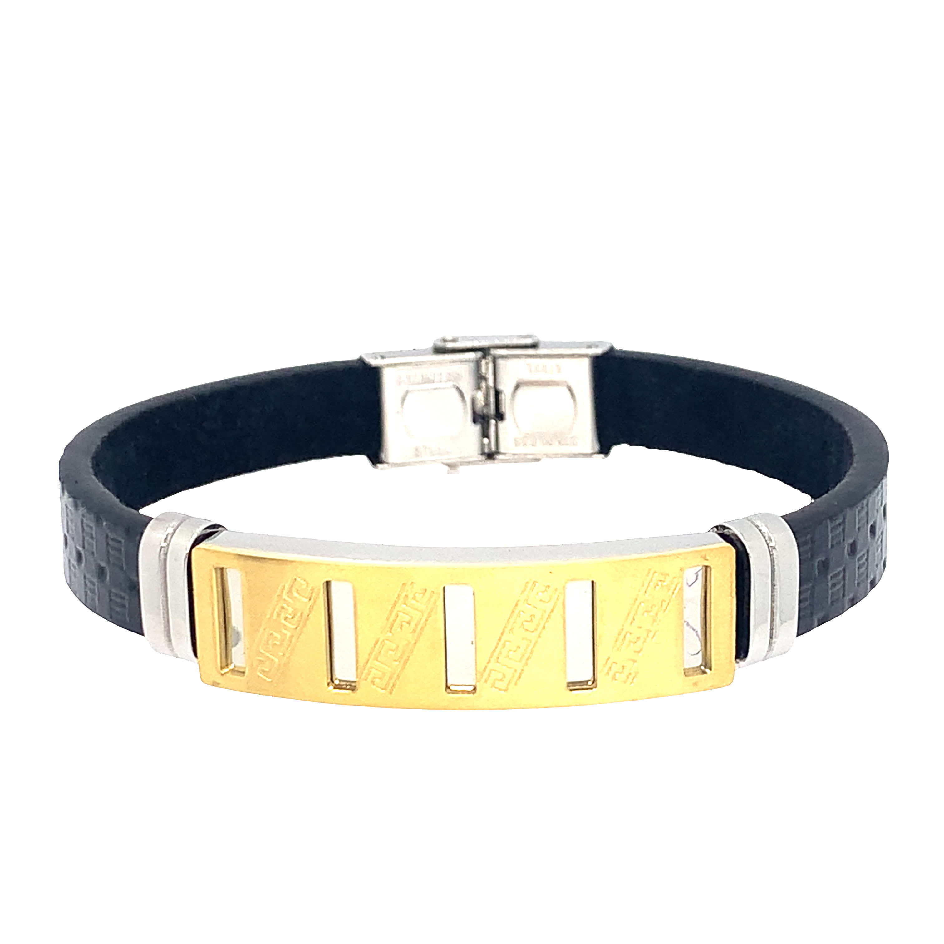 Nowoczesna bransoletka bez metalu z akcentem