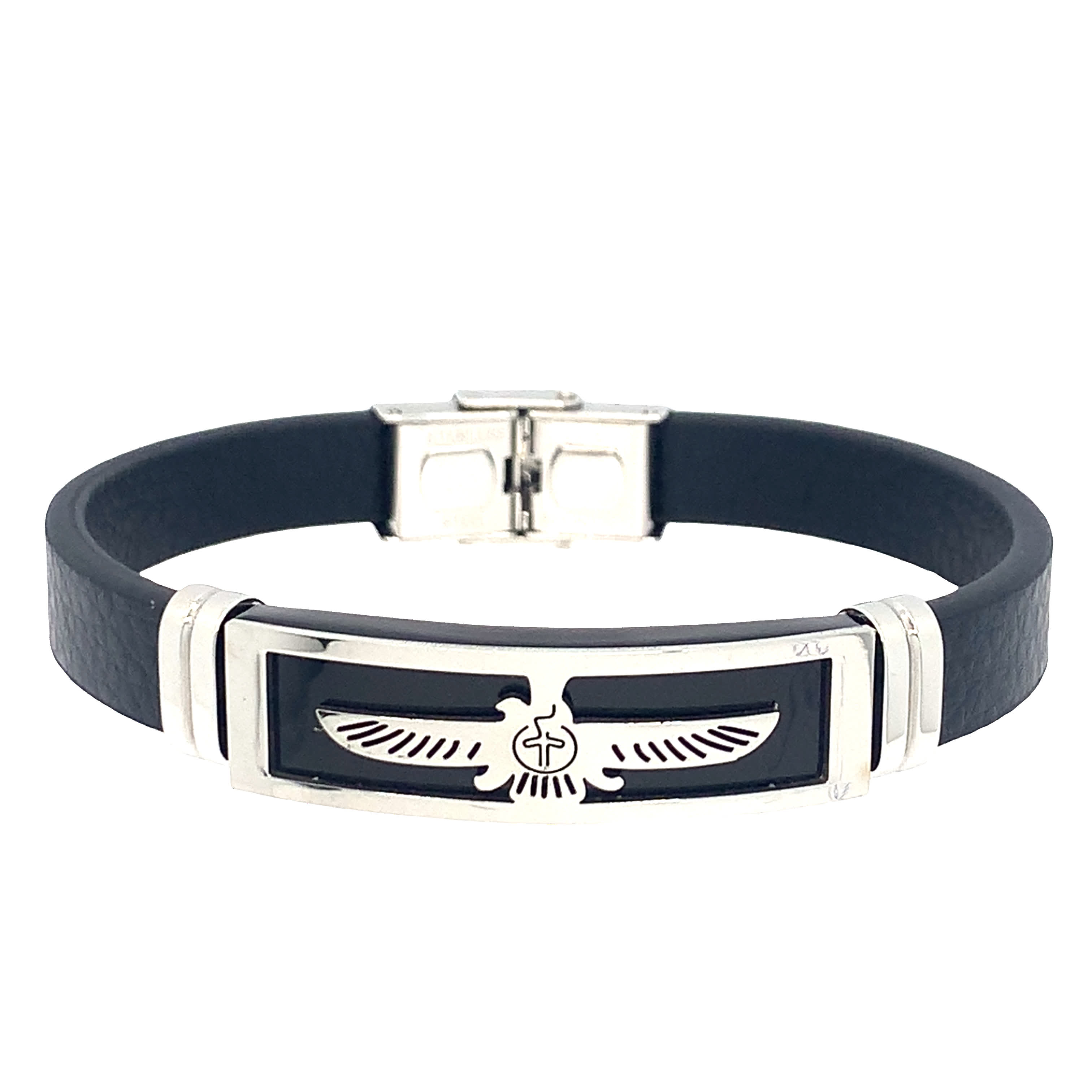 Bransoletka Statement z emblematycznym wzorem w odcieniu złocona