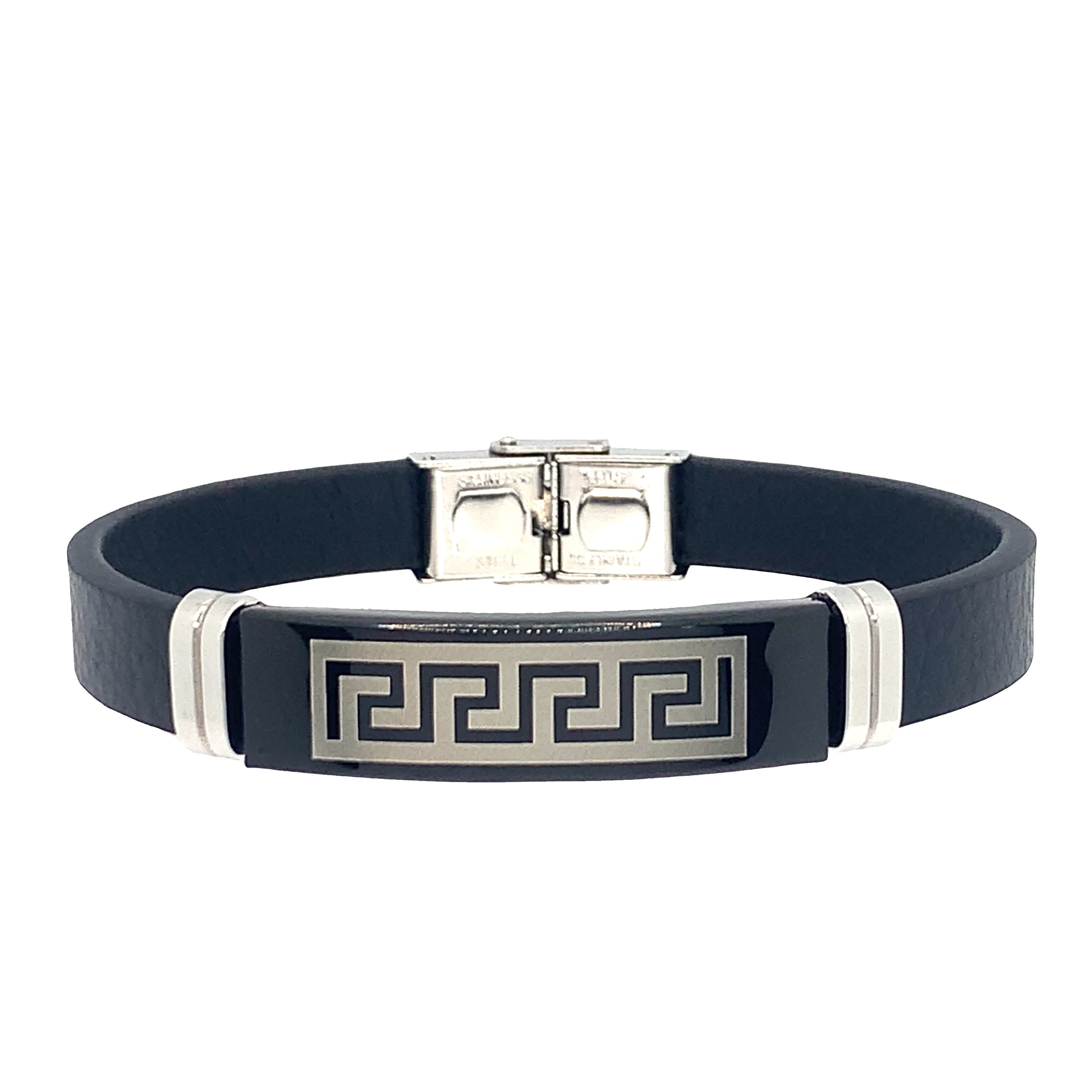 Nowoczesna bransoletka bez metalu z abstrakcyjnym wzorem