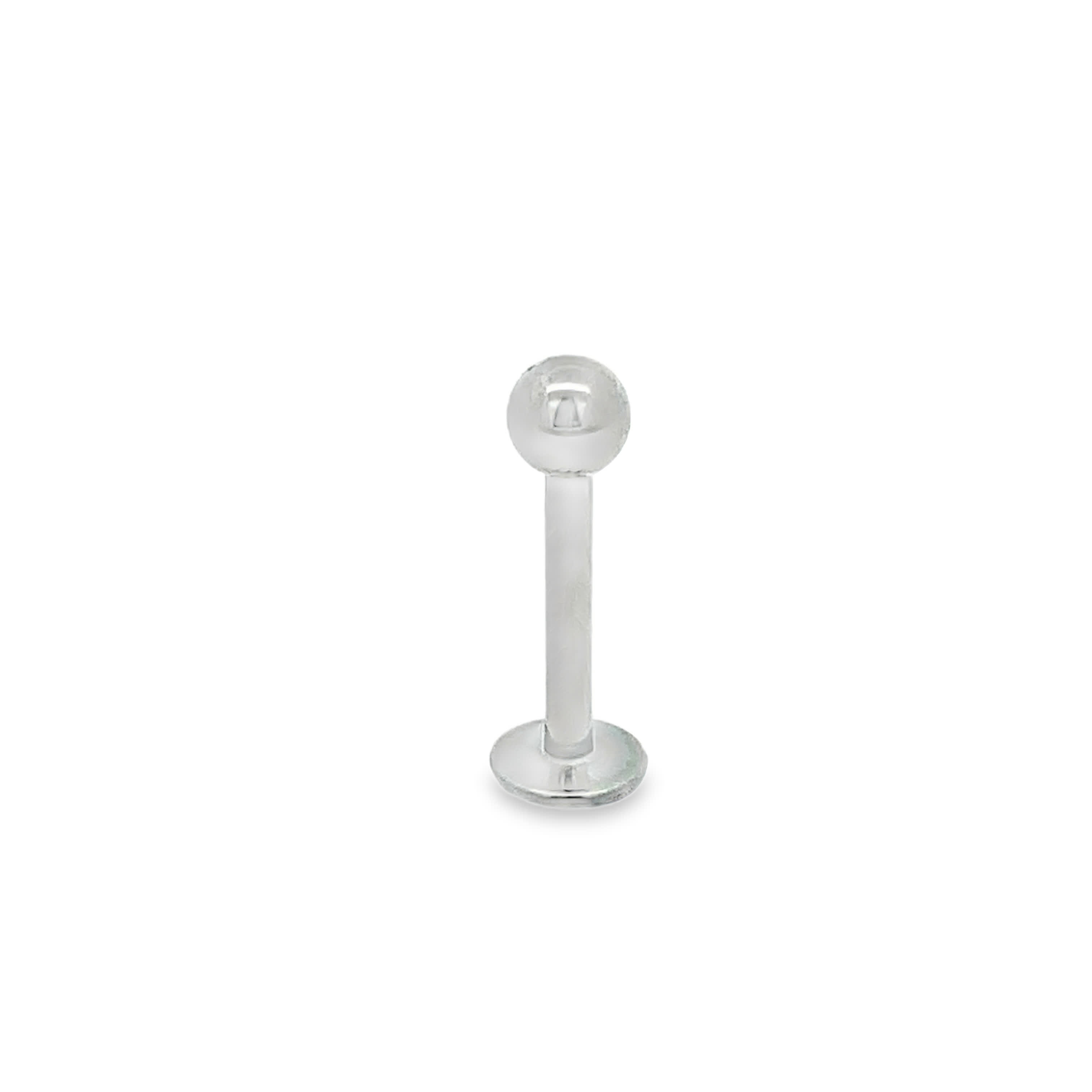 Minimalist Polished Ball Labret Stud Earring