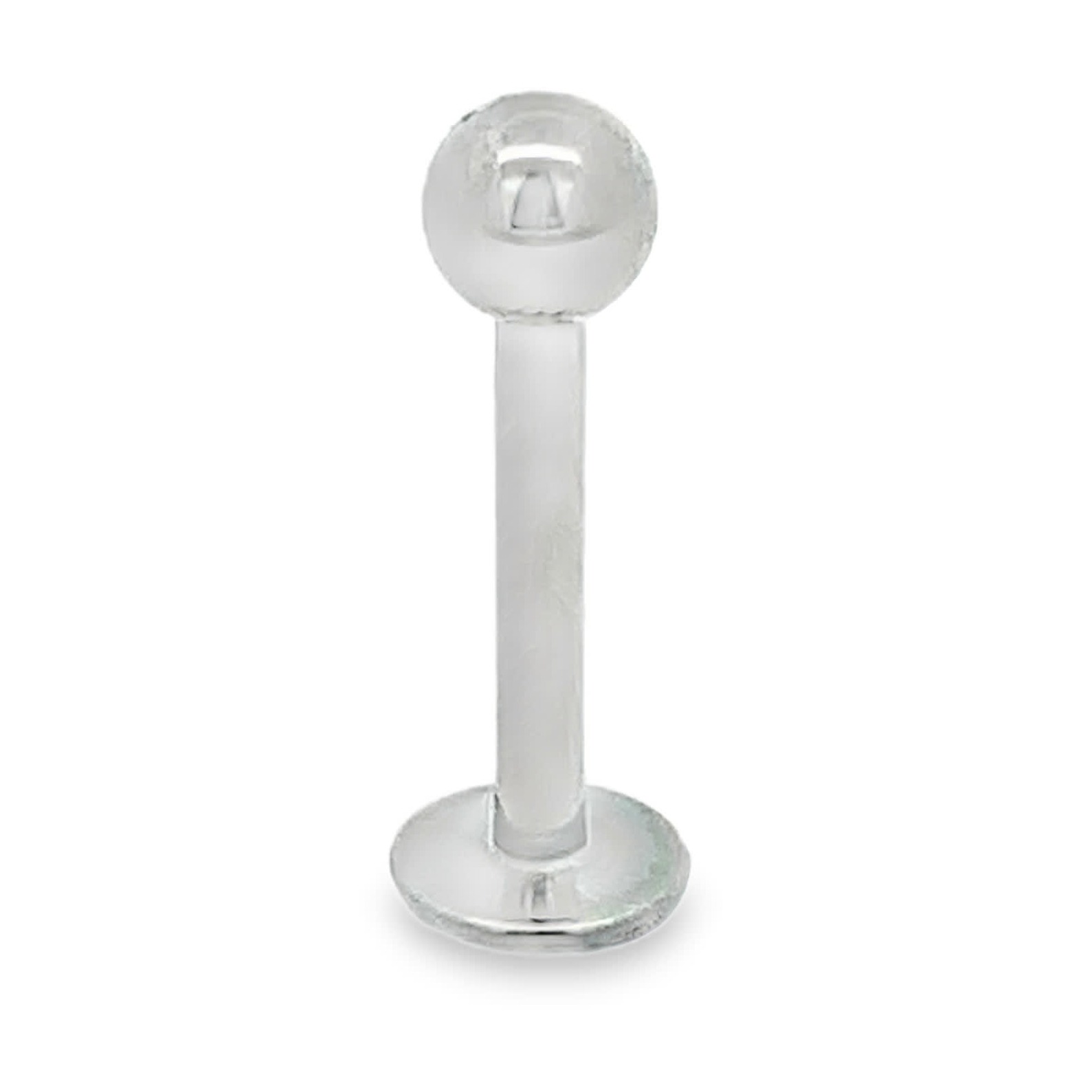 Minimalistyczny polerowany labret kulowy