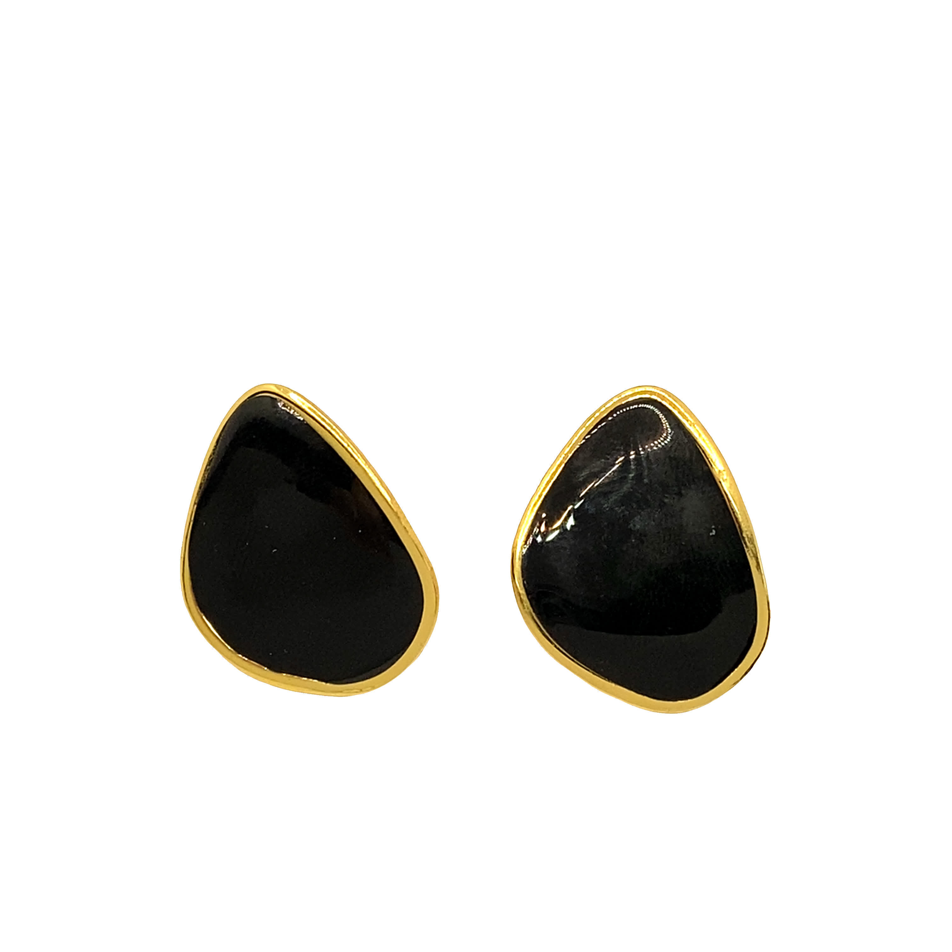 Kolczyki z żółtego złota w nowoczesnym stylu