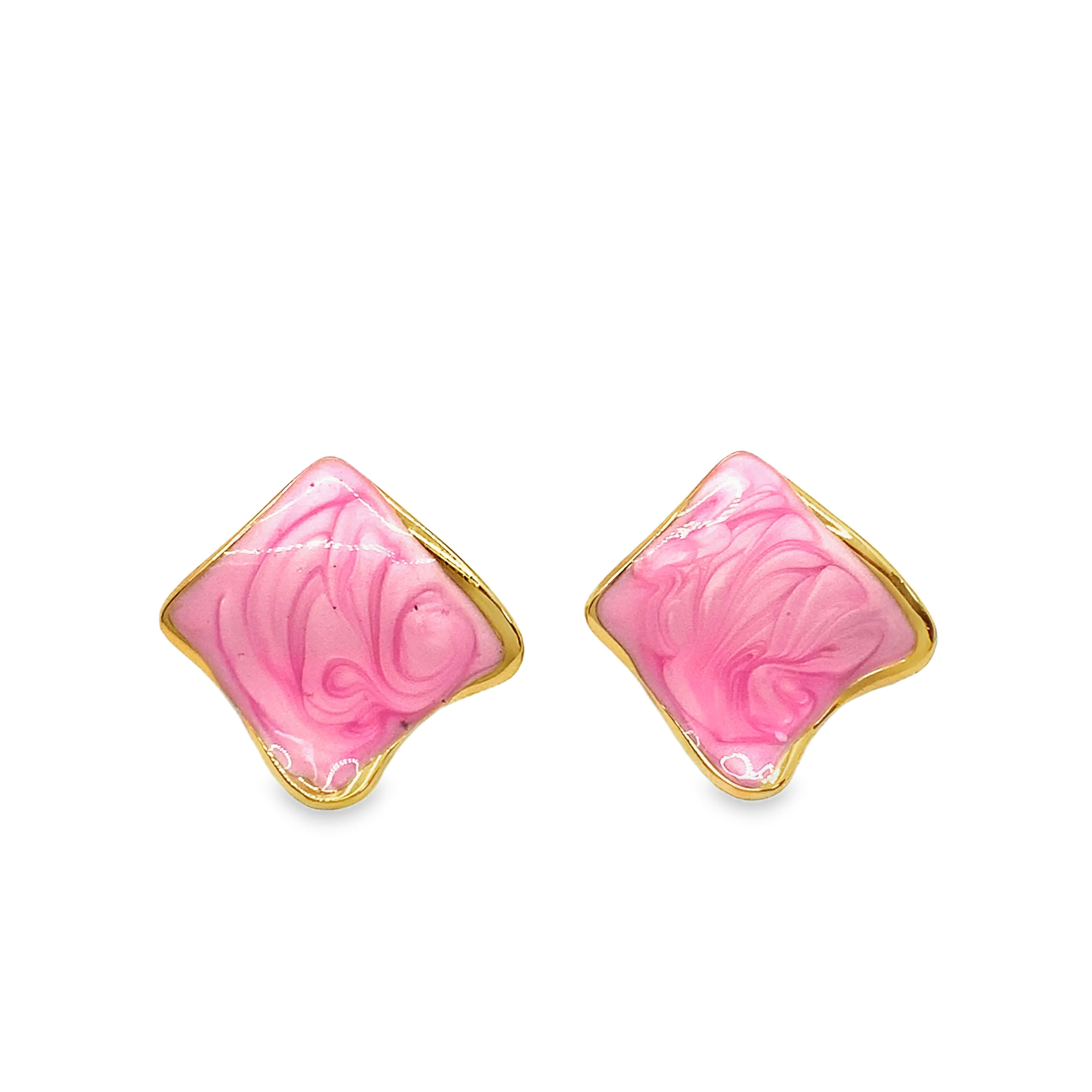 Eleganckie kolczyki sztyfty z metalu