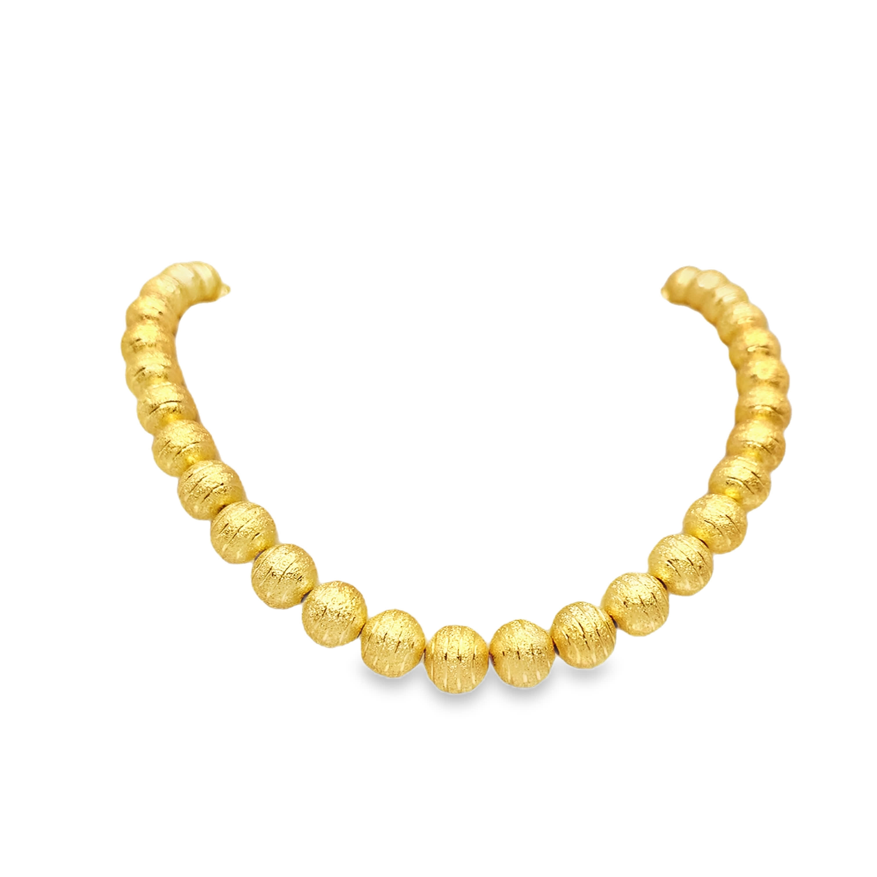 Elegancki naszyjnik z koralików z metalu