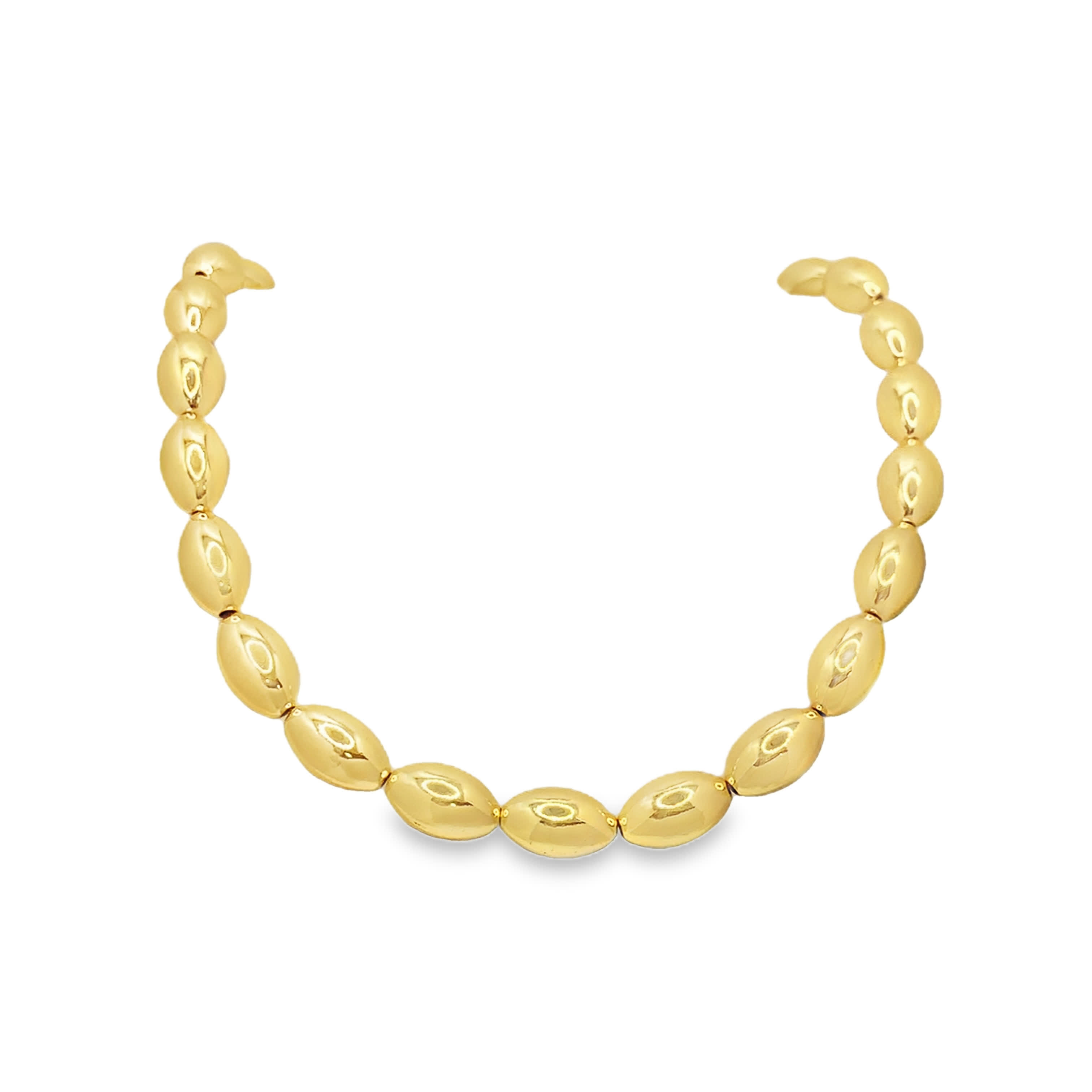 Naszyjnik z koralików z metalu