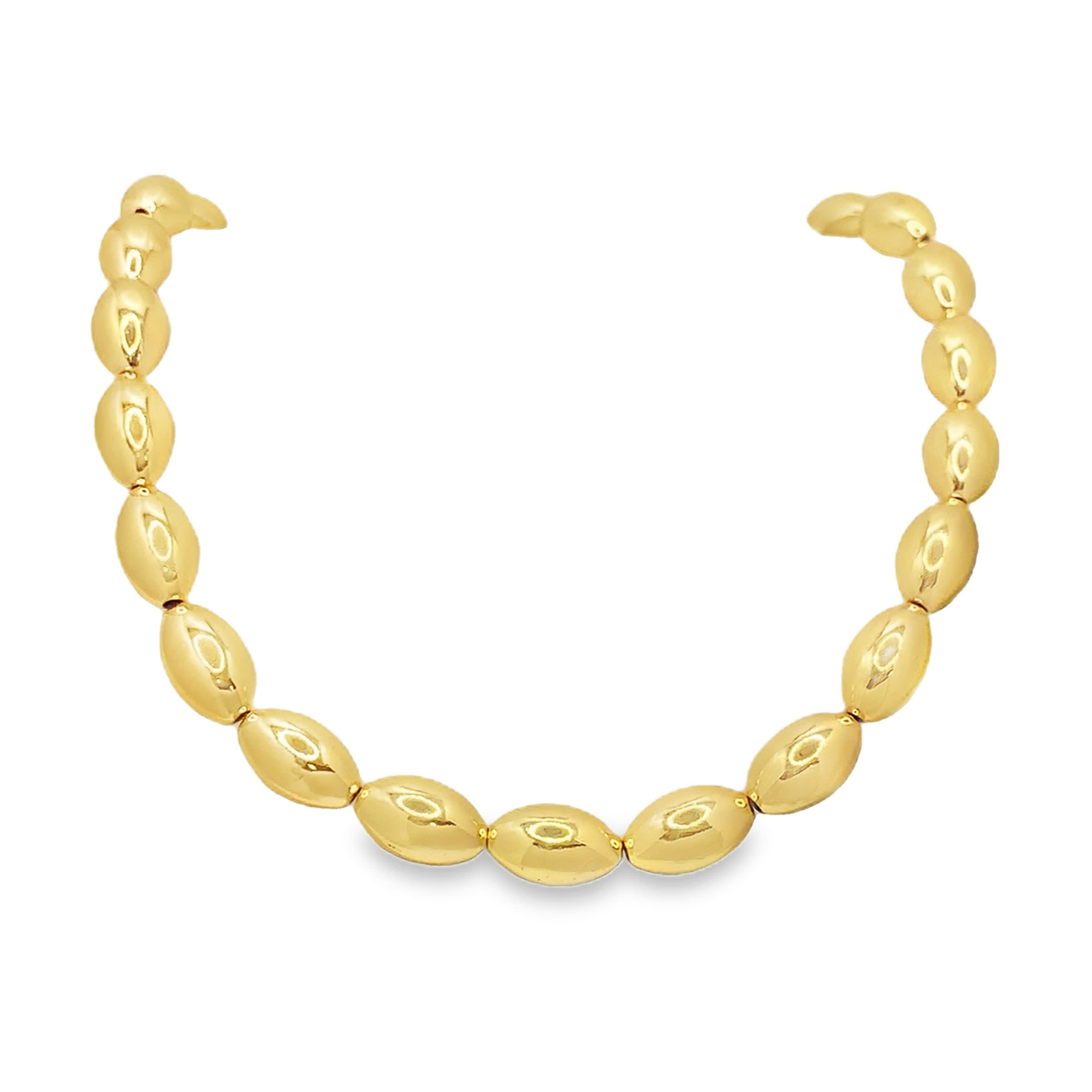 Naszyjnik z koralików z metalu