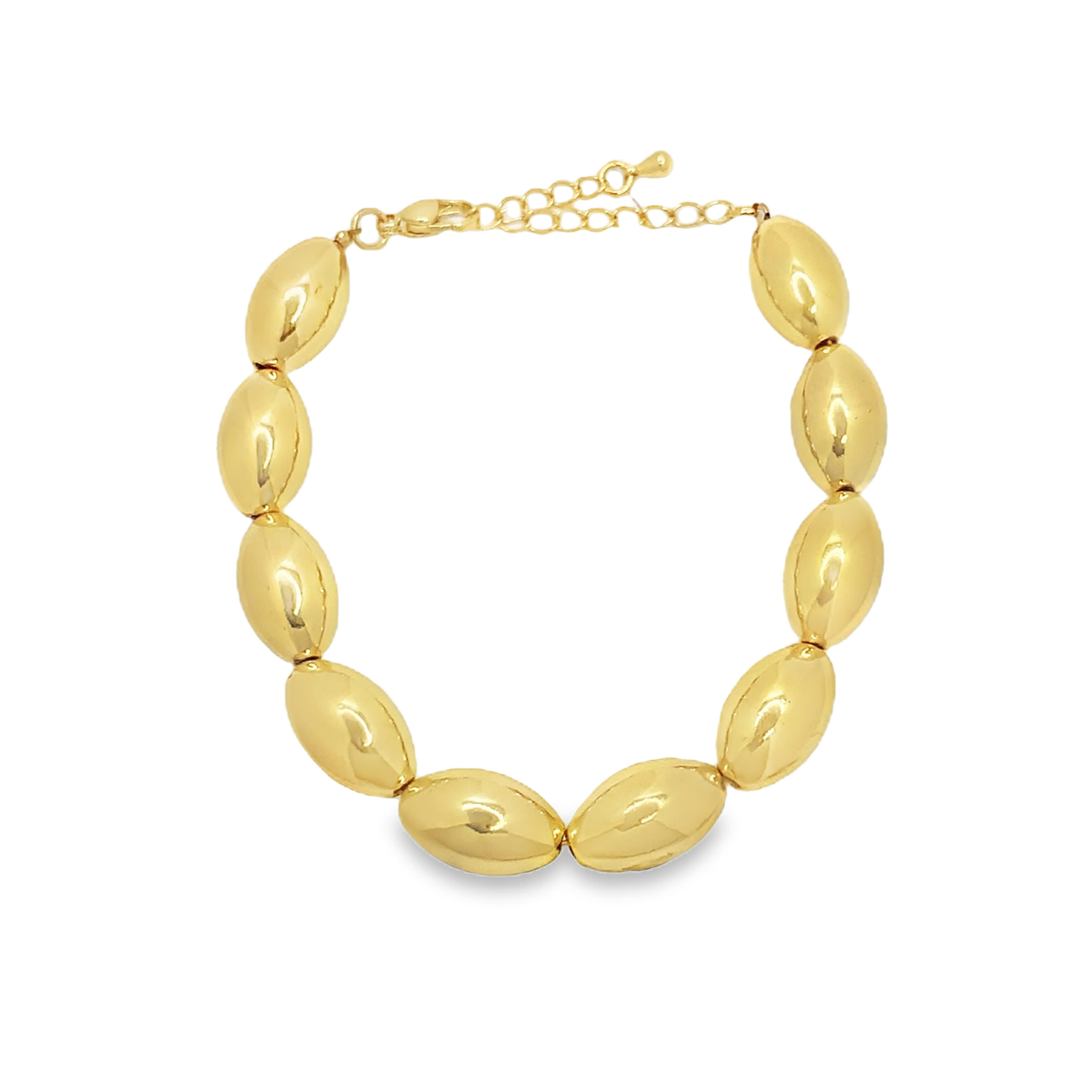 Elegancka bransoletka z koralików z metalu