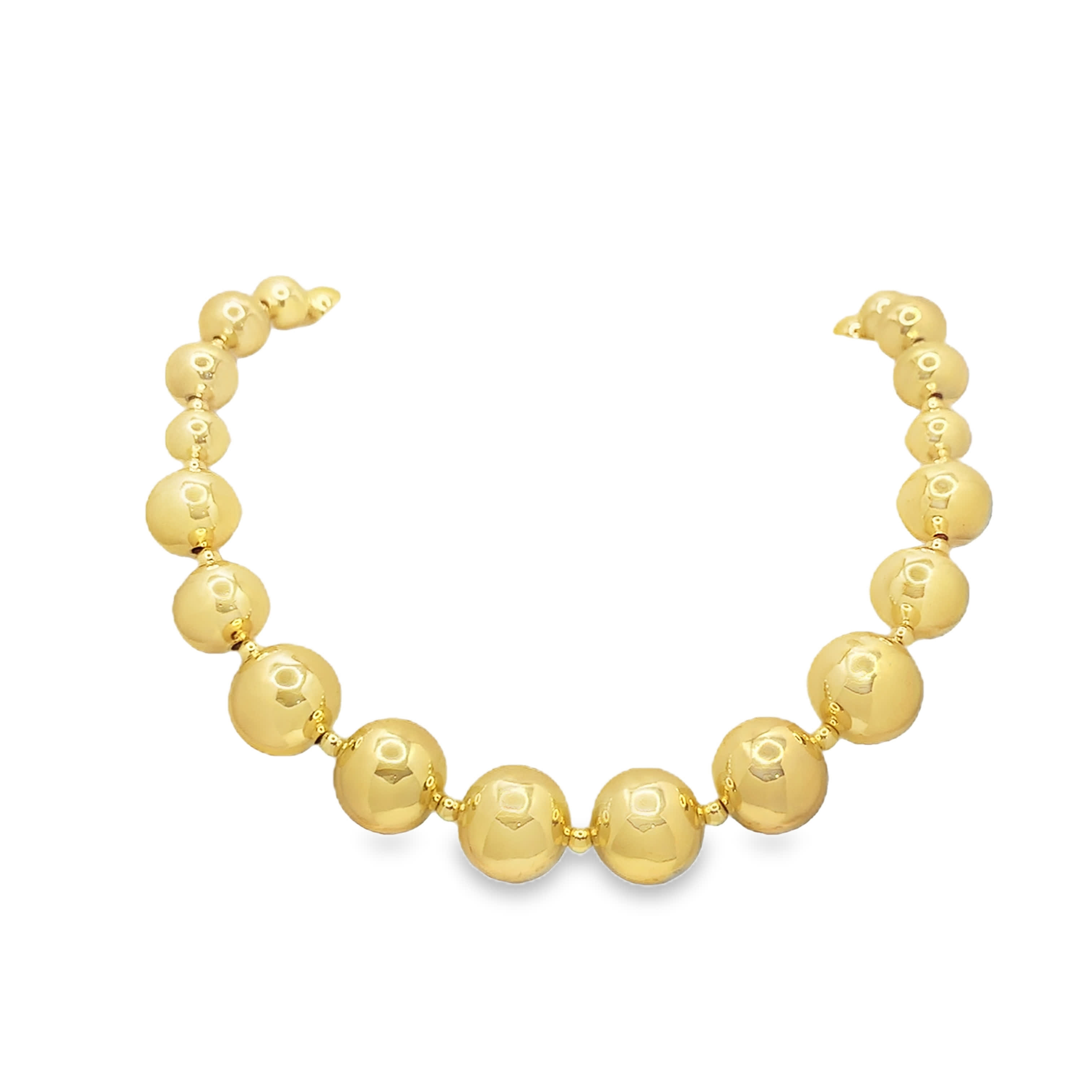 Elegancki naszyjnik z koralików z metalu