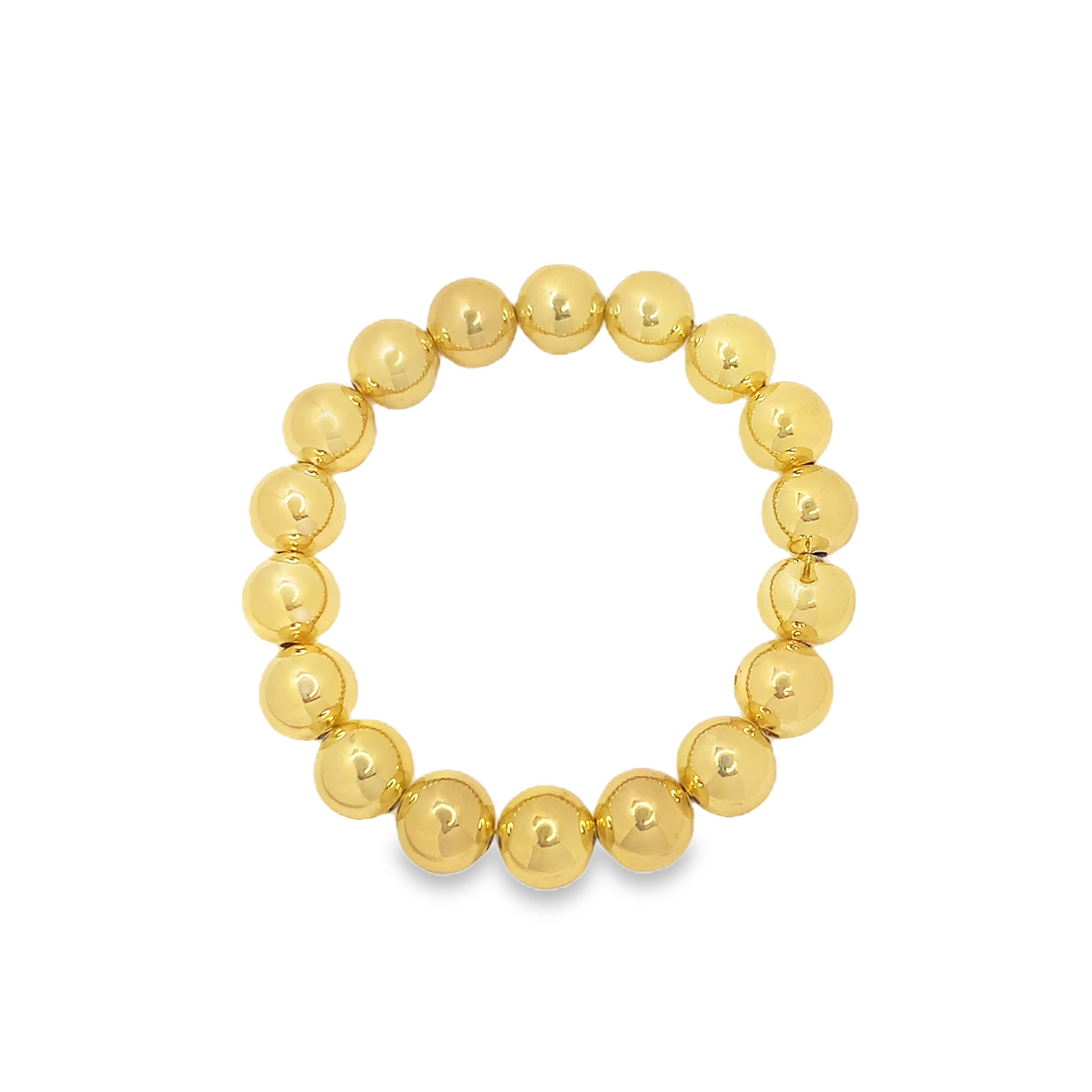 Bransoletka z koralików z metalu