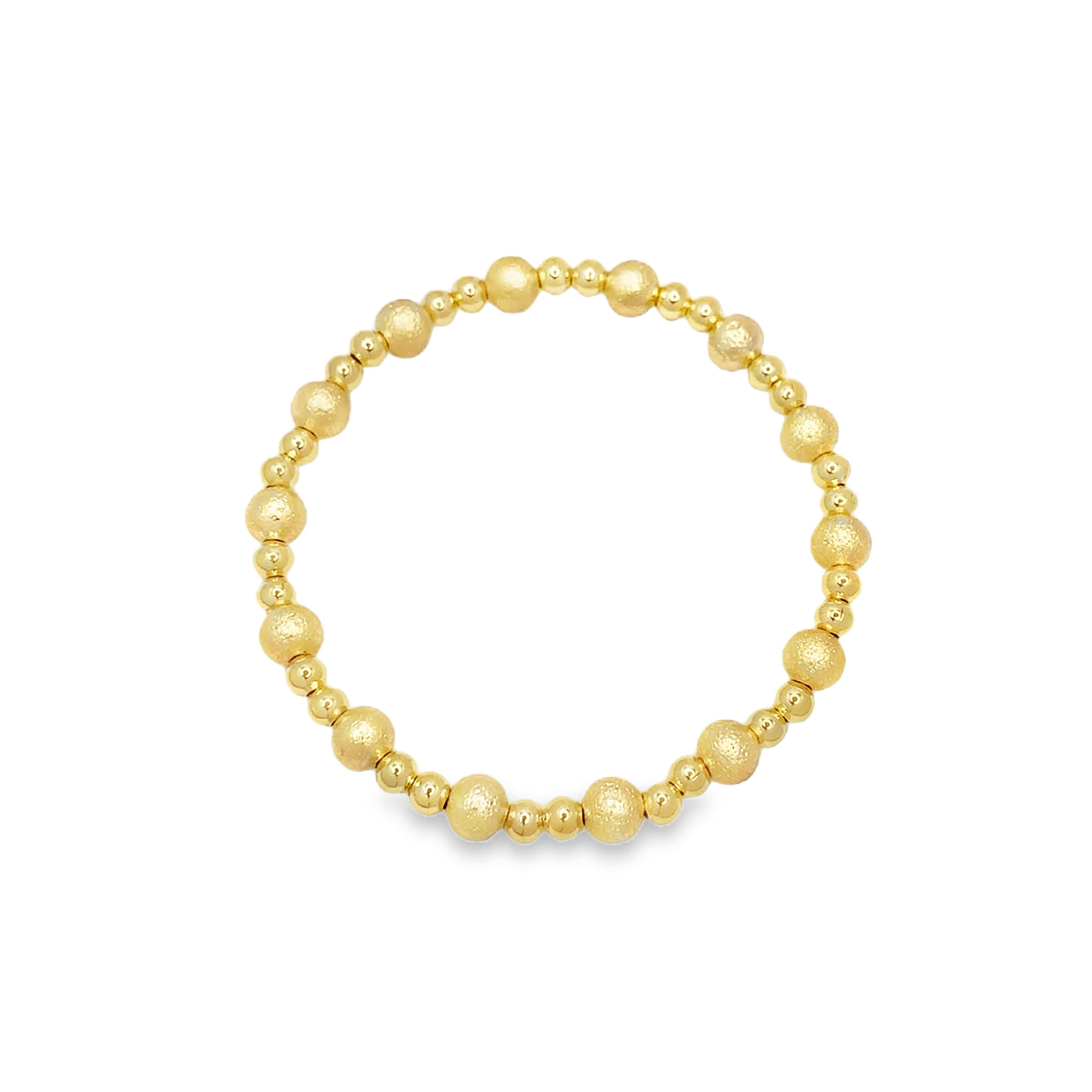 Elegancka bransoletka z koralików z metalu