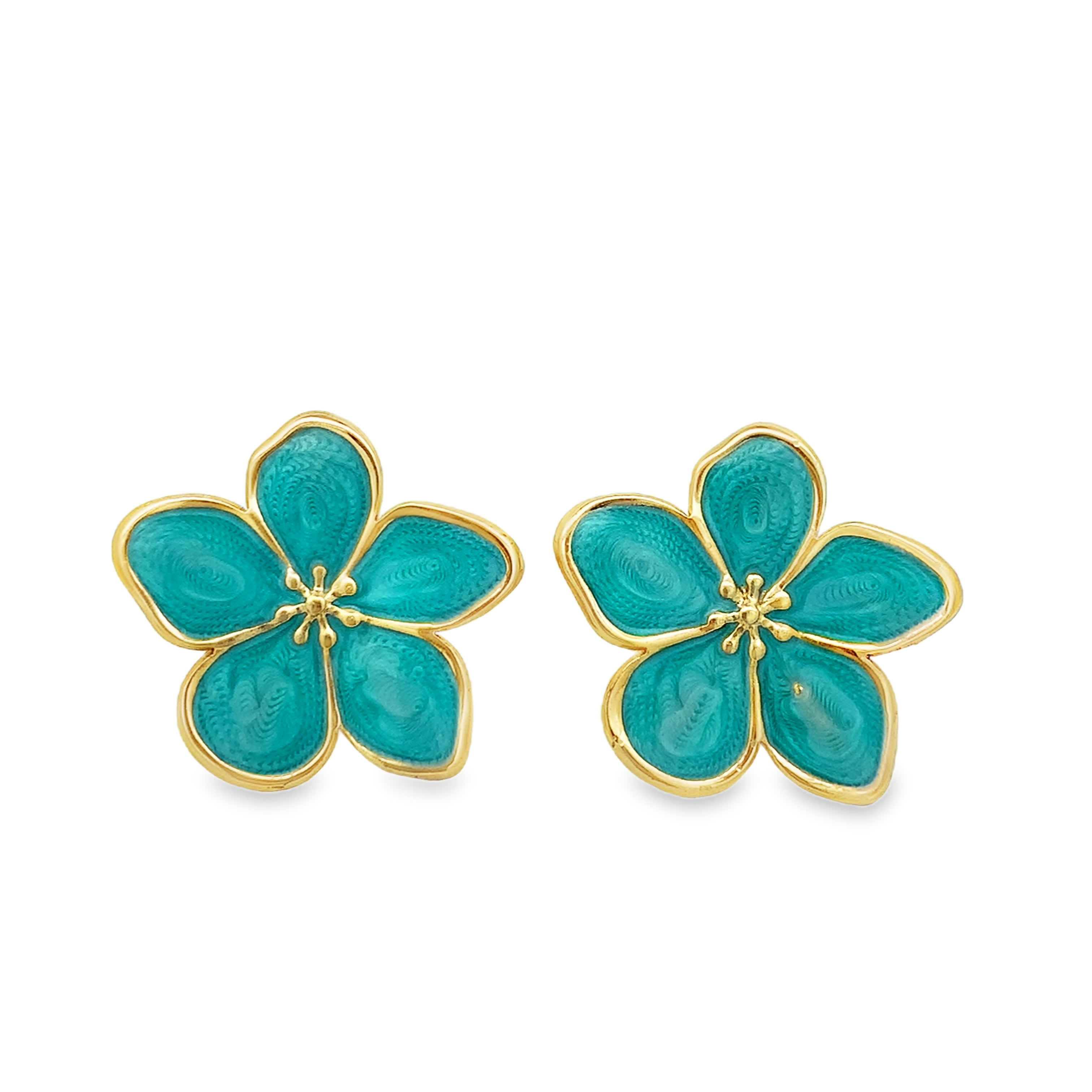 Polished Yellow Gold Openwork Heart Stud Earrings