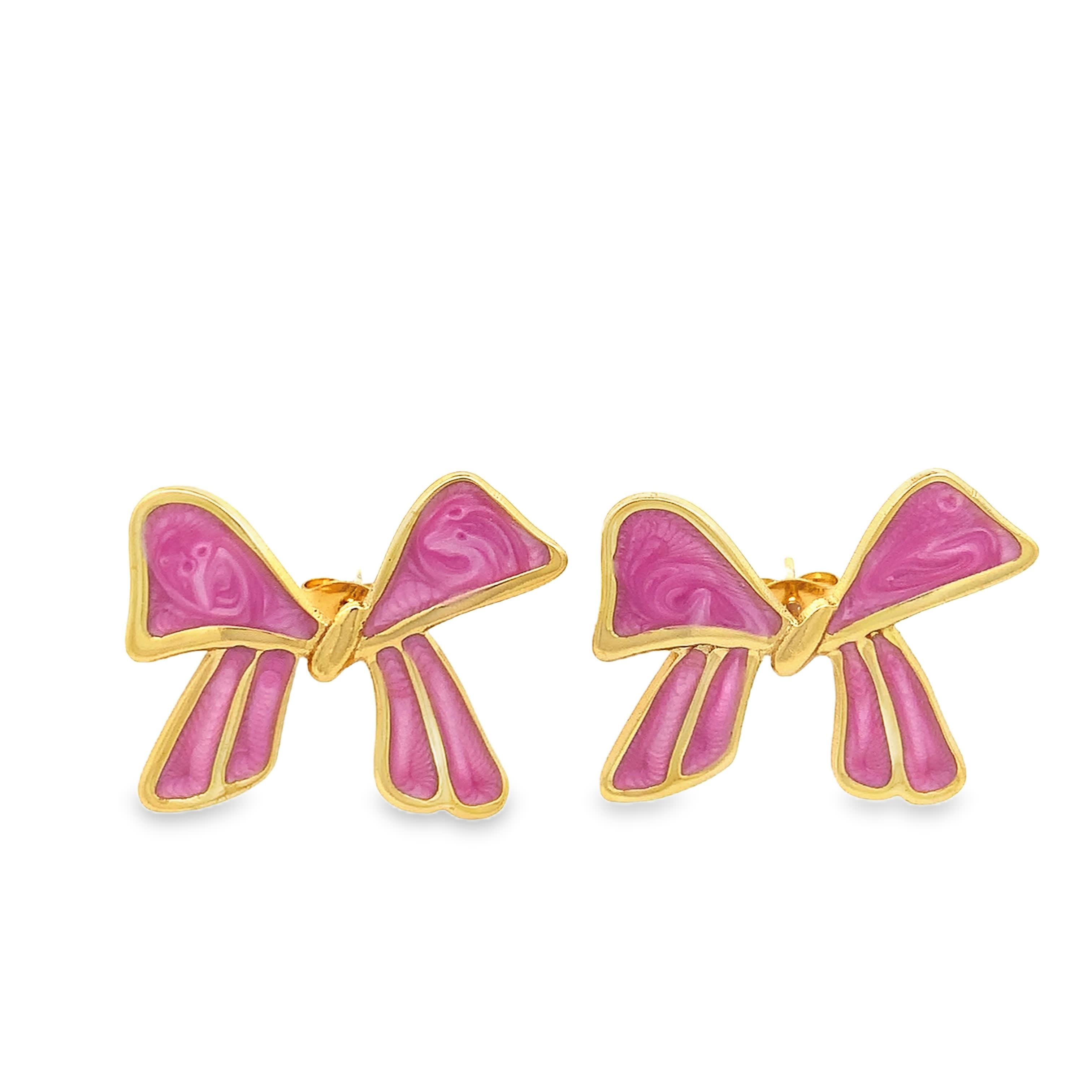 Klasyczne otwarte okrągłe kolczyki sztyfty, pozłacane