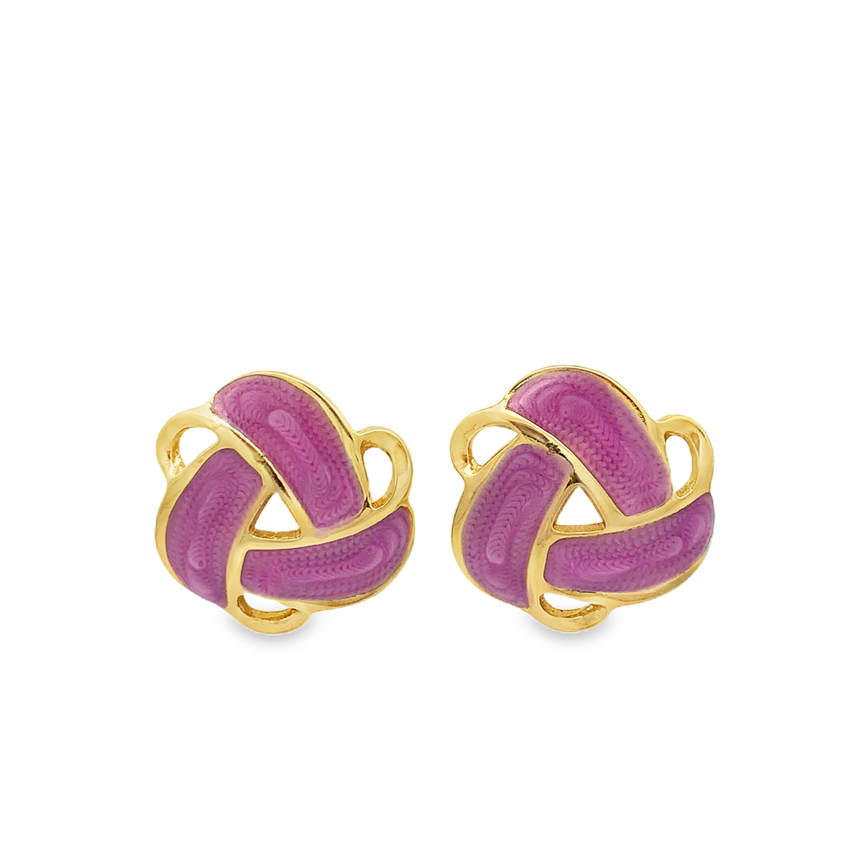 Classic Yellow Gold Geometric Sunburst Filigree Stud Earrings