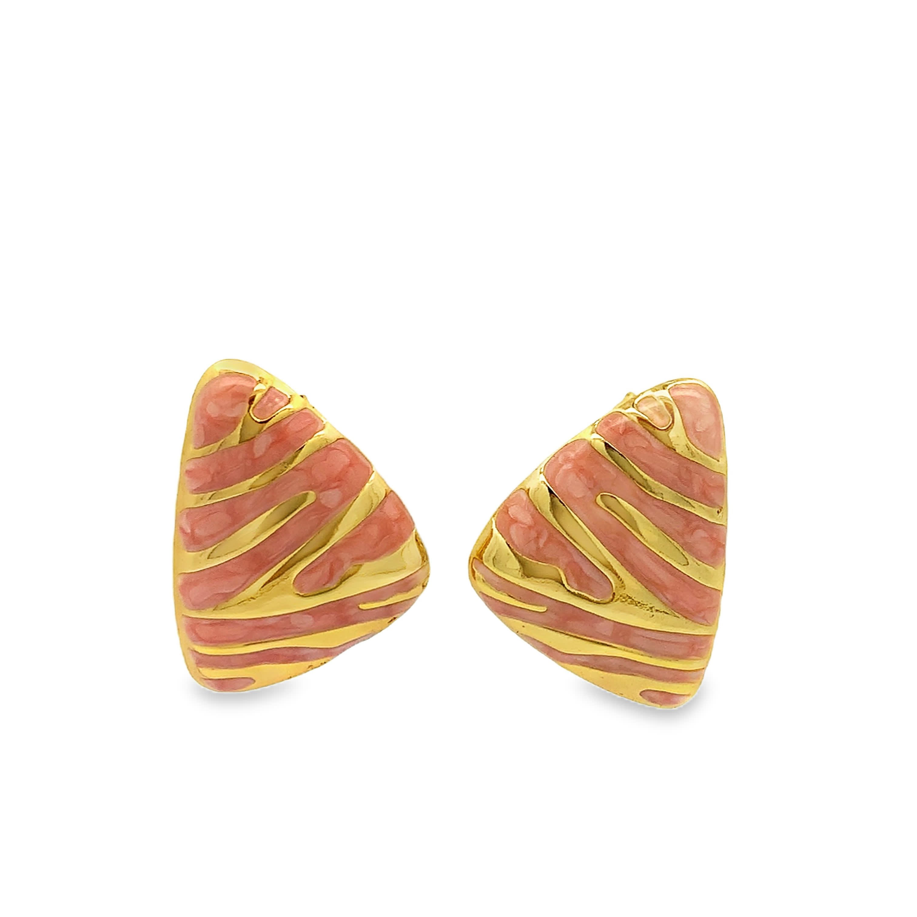 Classic Round Cut 18k Yellow Gold Four-Prong Stud Earrings