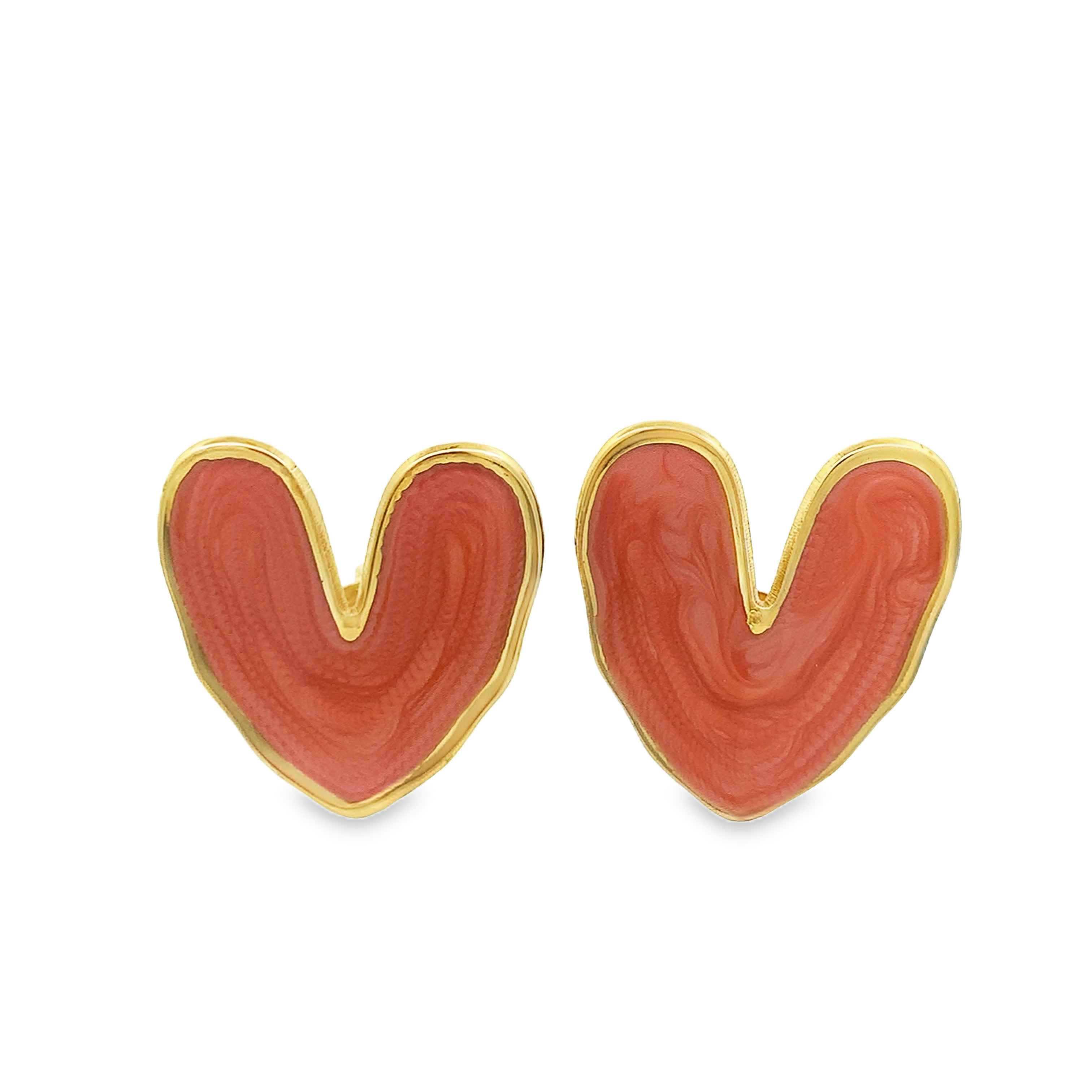 Floral Openwork Yellow Gold Stud Earrings