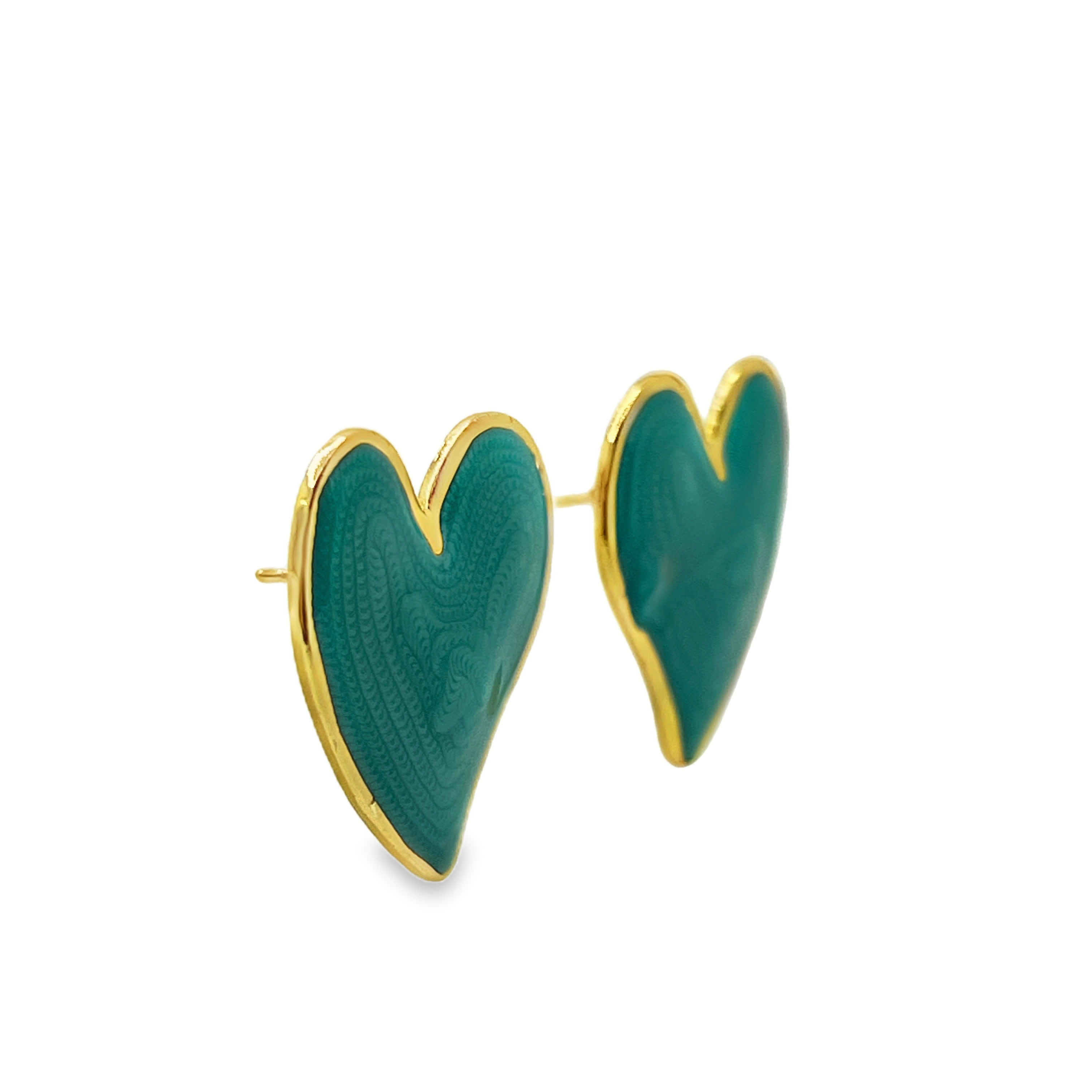 Floral Filigree Yellow Gold Stud Earrings