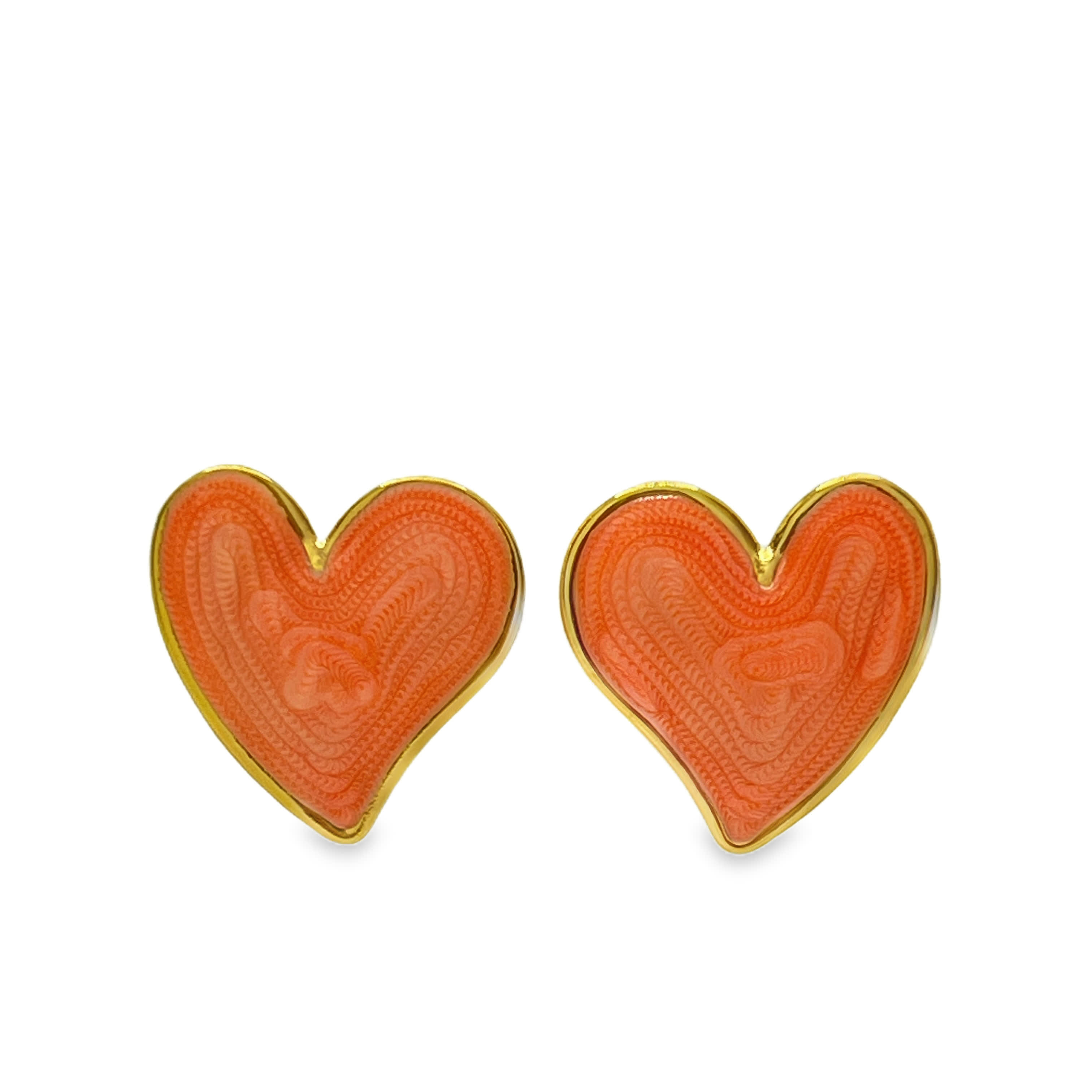 Modern Circular Open-Work Stud Earrings in Polished Yellow Gold