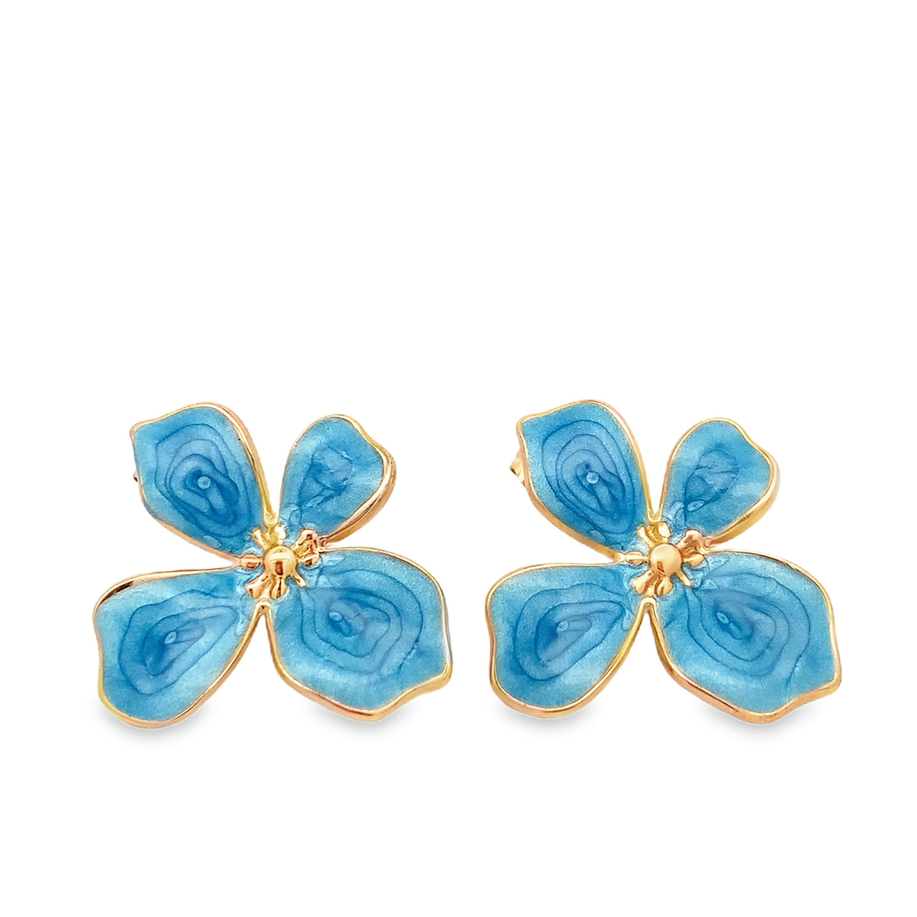 Classic Circular Openwork Stud Earrings in Polished Yellow Gold