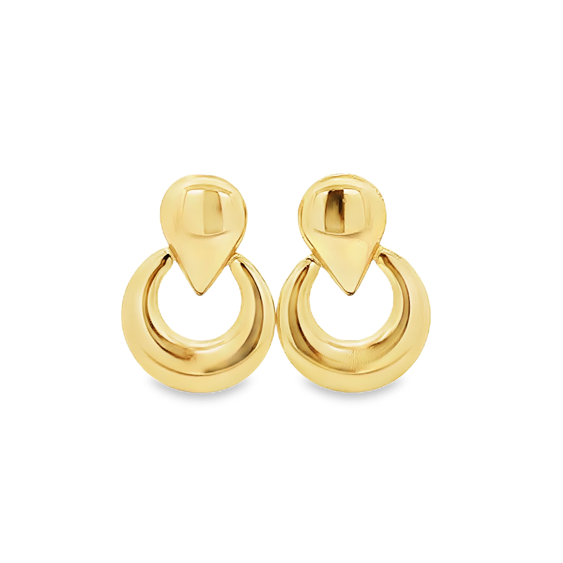 Eleganckie złocone kolczyki wiszące