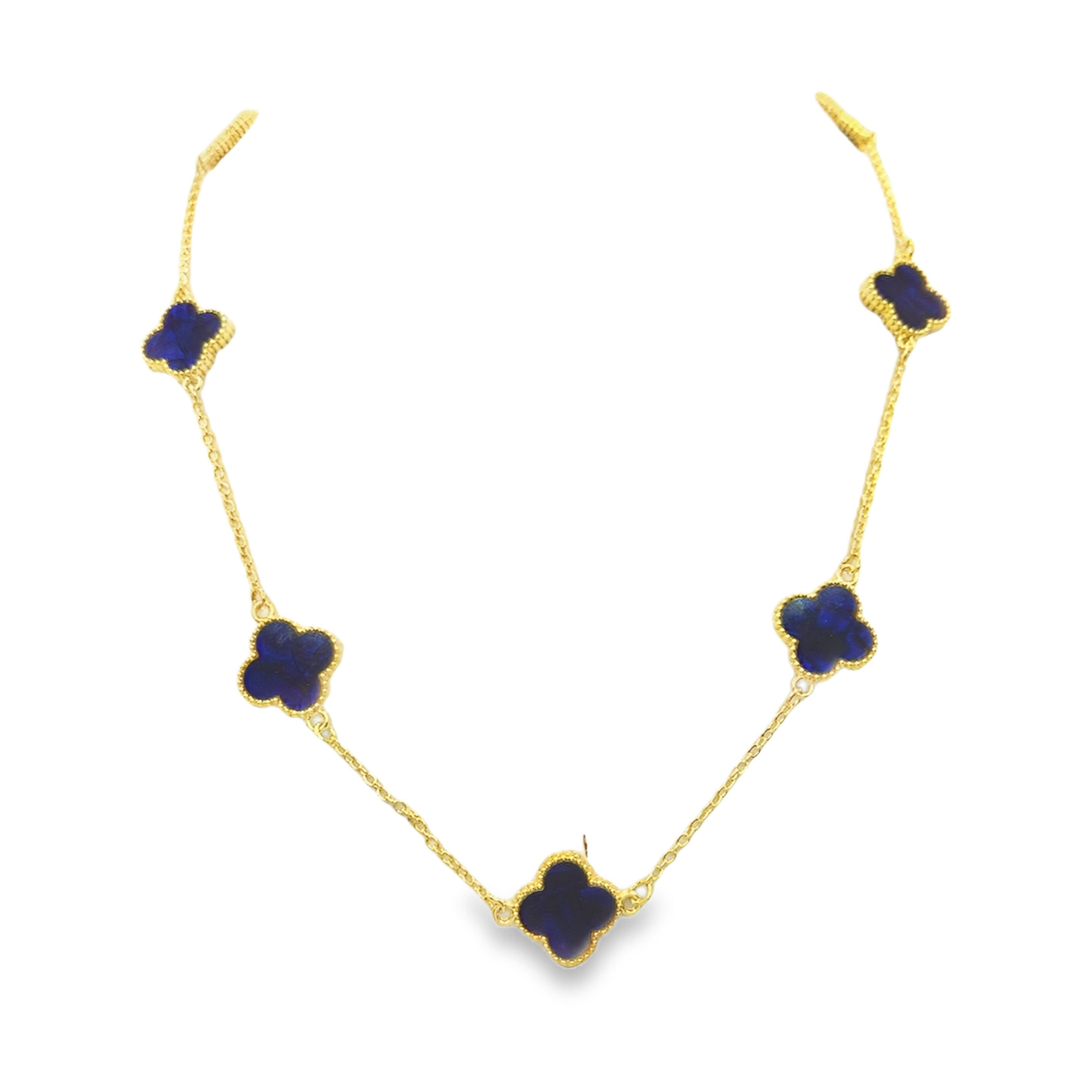 Barokowa zawieszka z kaboszonem z kamienia lapis lazuli w wykończeniu 18K