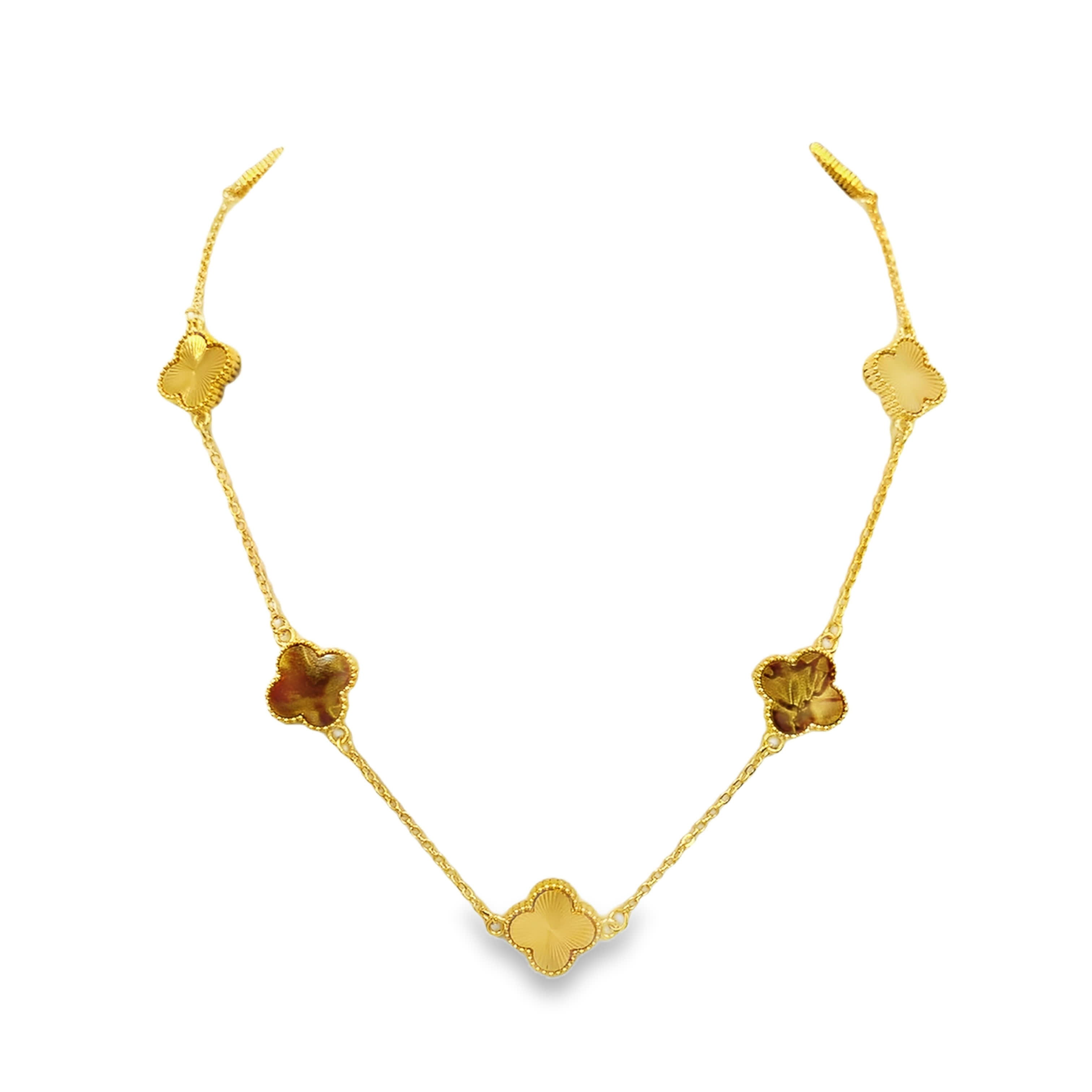 Contemporary Yellow Gold Layered Minimalist Chain Necklace