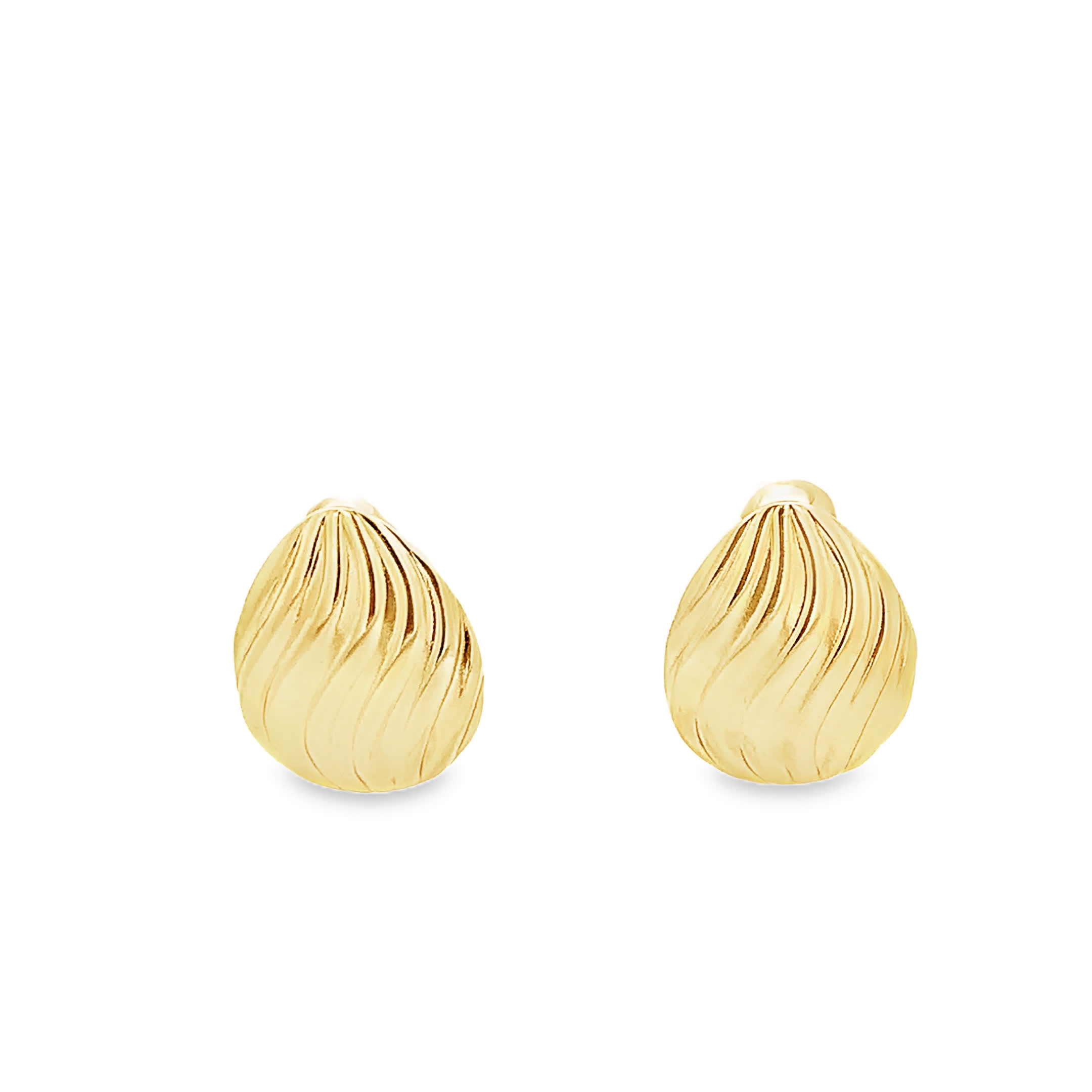 Eleganckie złocone kolczyki w kształcie łezki