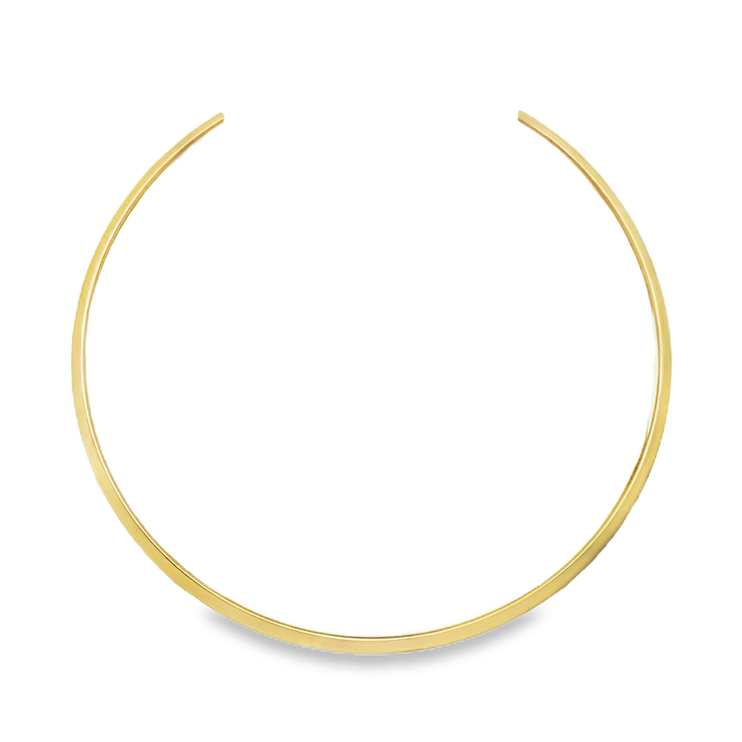 Minimalistyczny pozłacany naszyjnik kołnierzowy typu choker