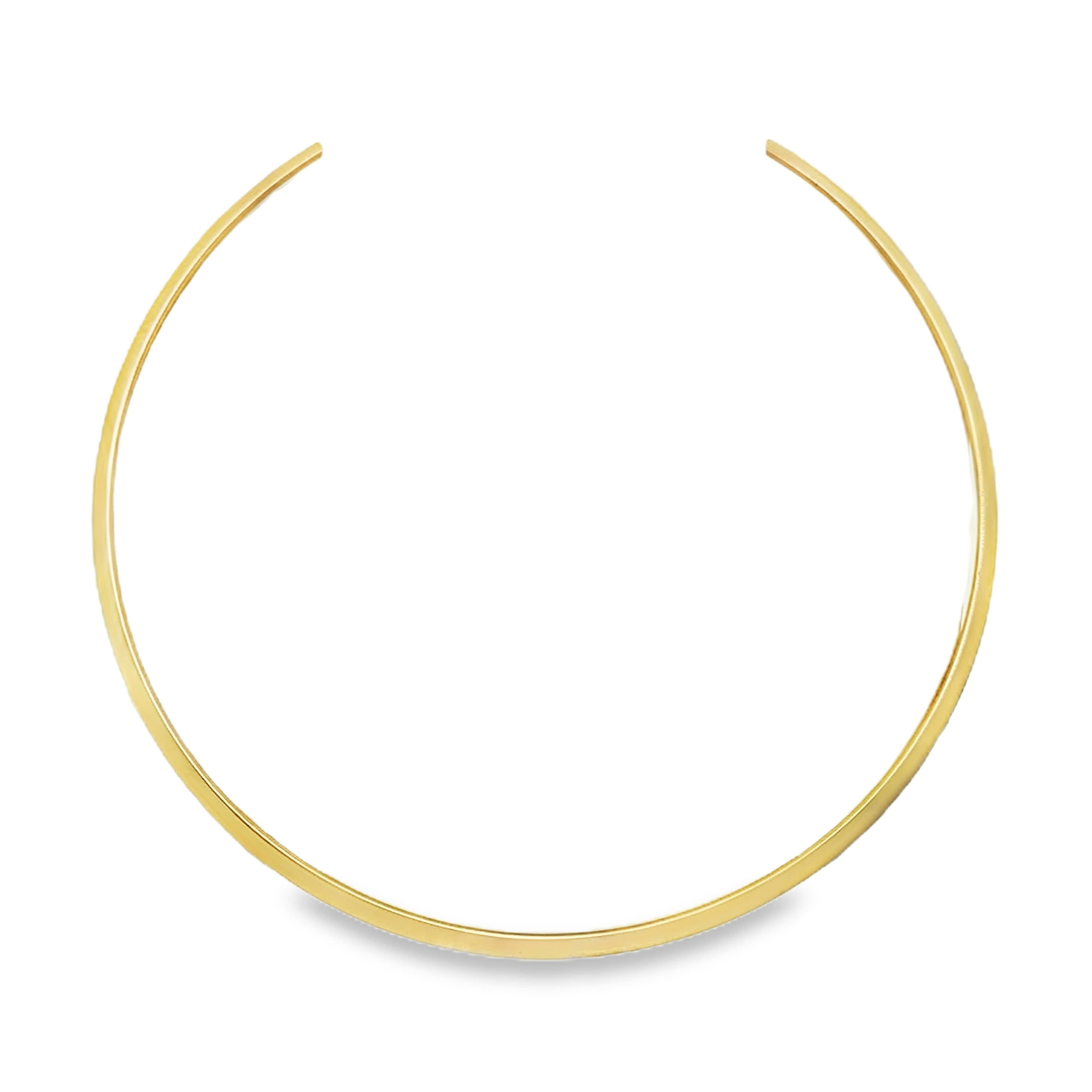 Minimalistyczny pozłacany naszyjnik kołnierzowy typu choker