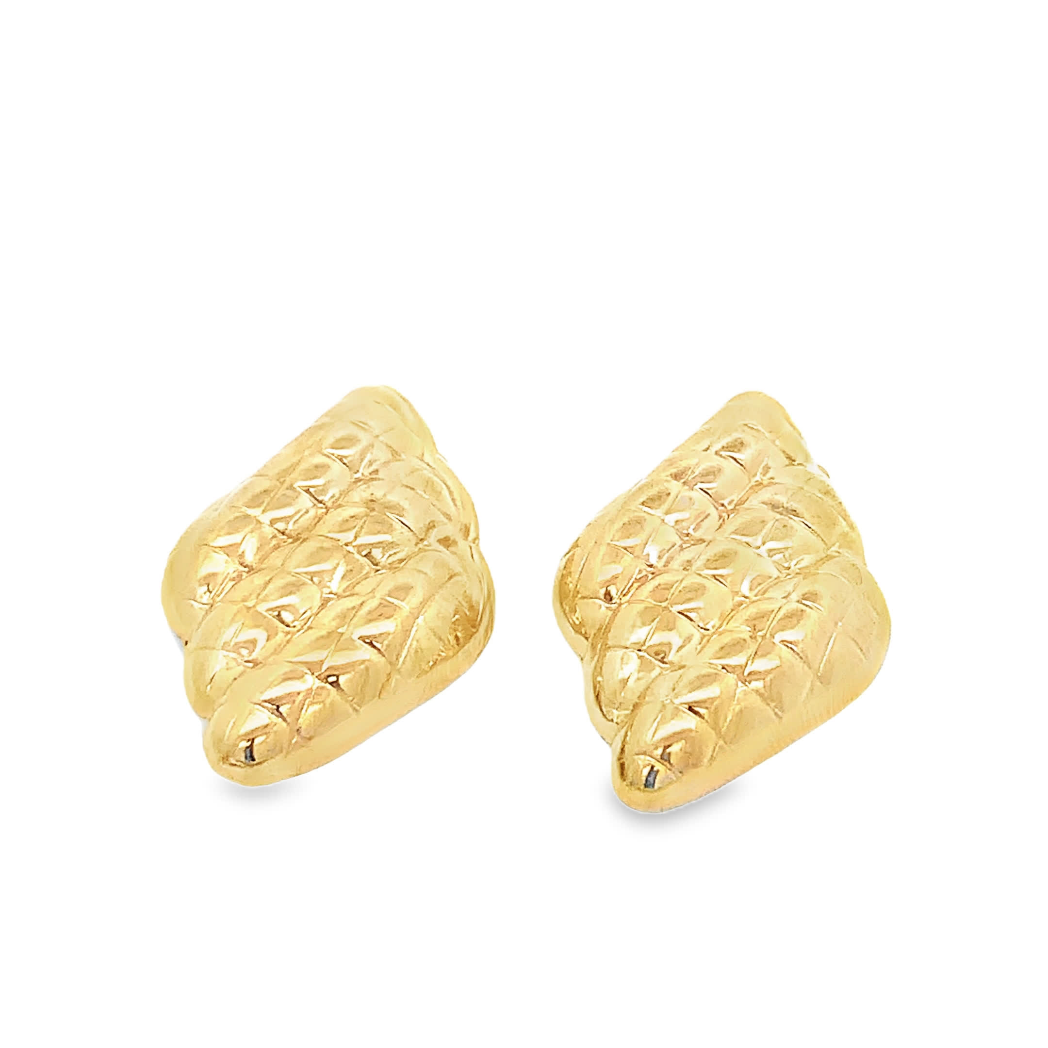 Eleganckie złocone kolczyki