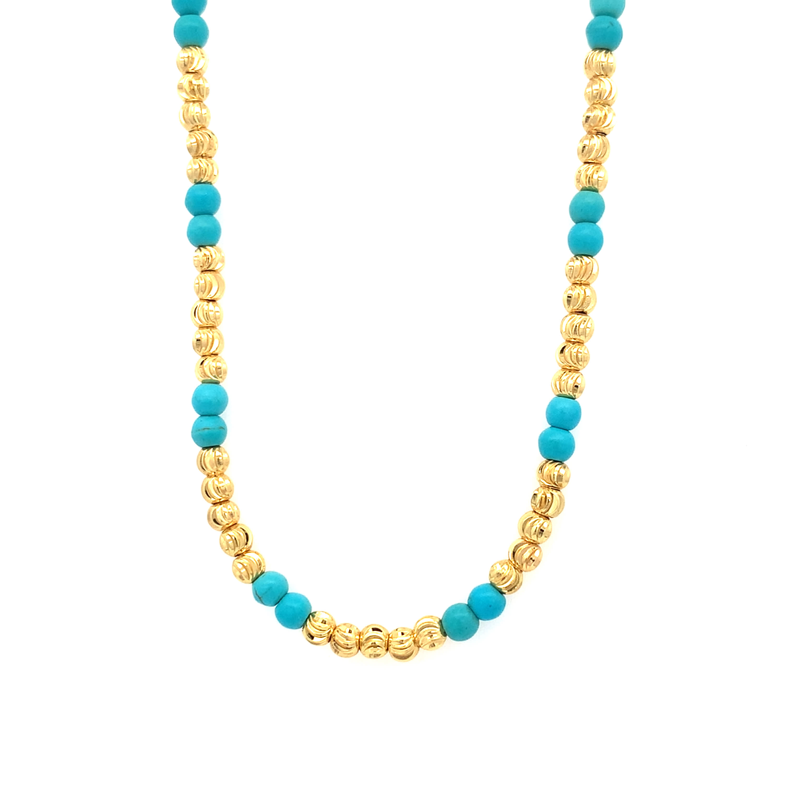 Elegancki naszyjnik z koralików w 2 i turkusu