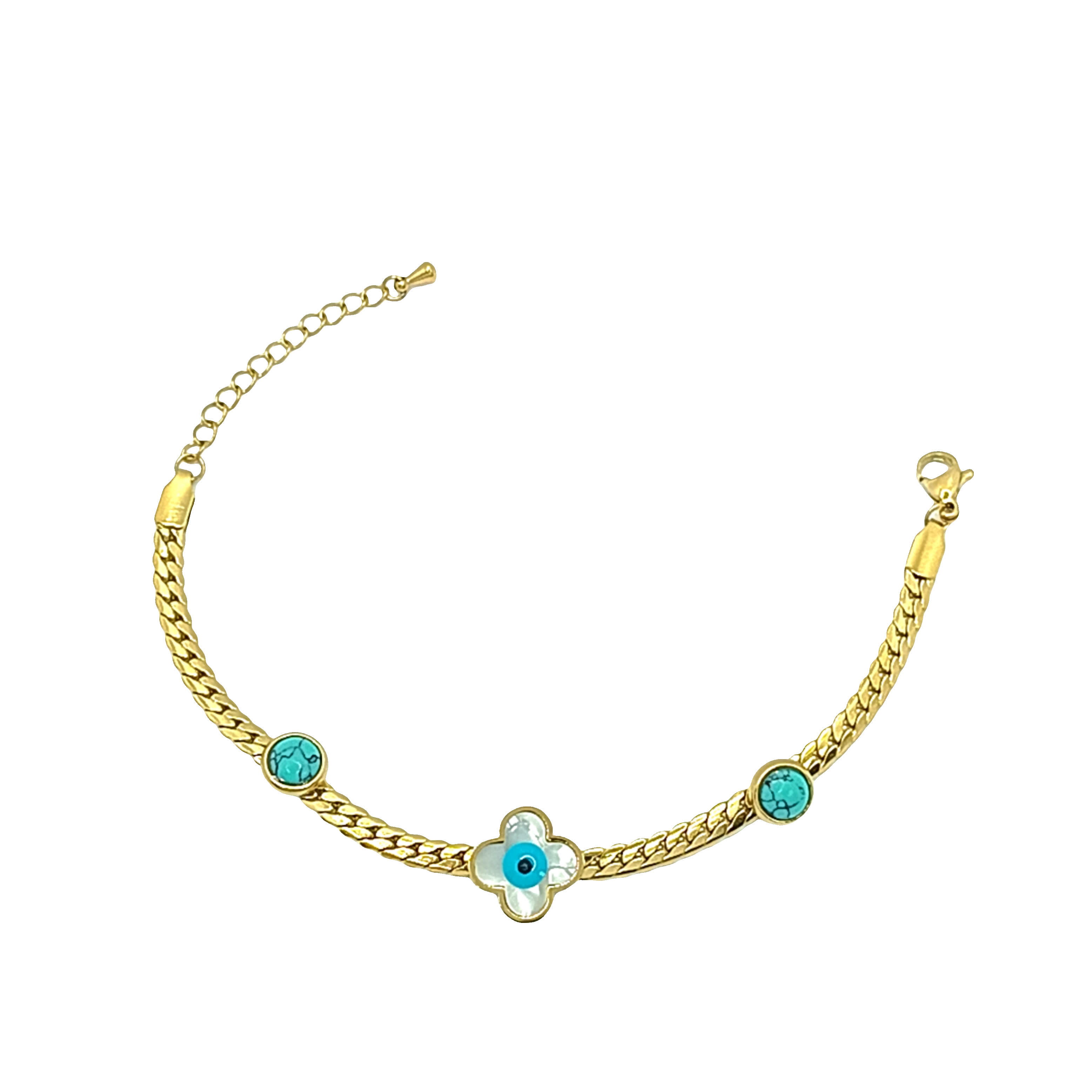 Bransoletka z Turkusowymi Kamieniami