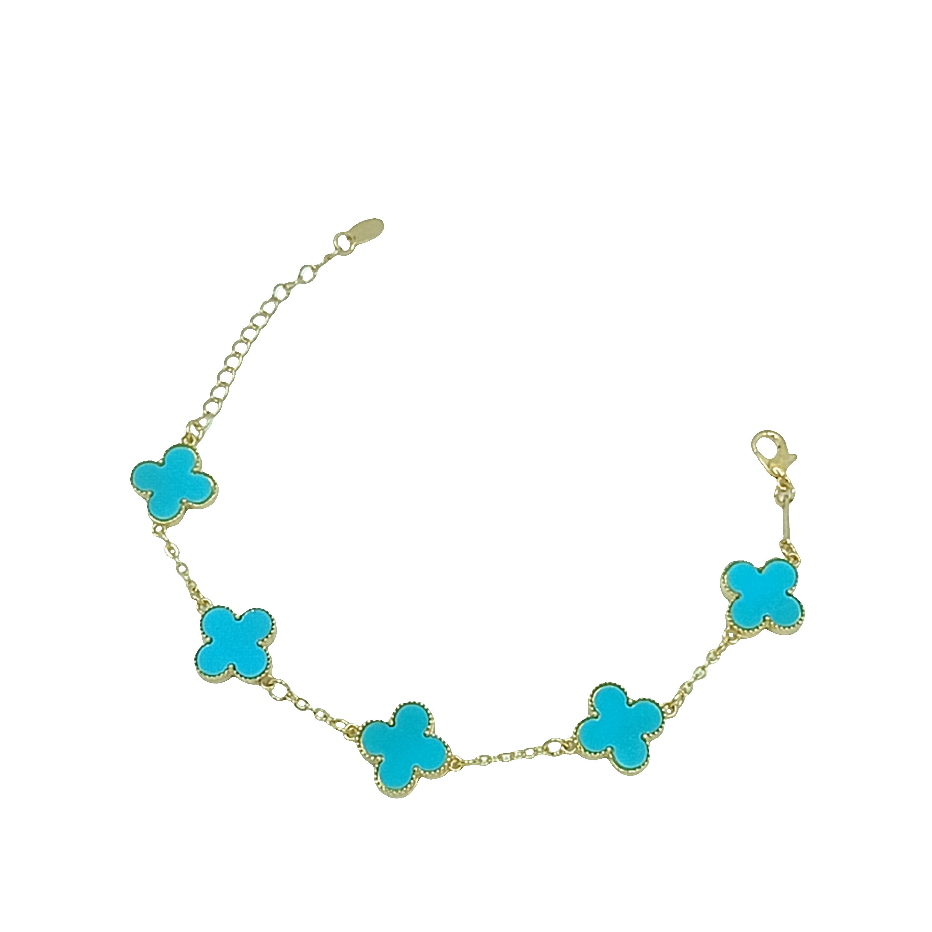 Bransoletka z Turkusowymi Koniczynami