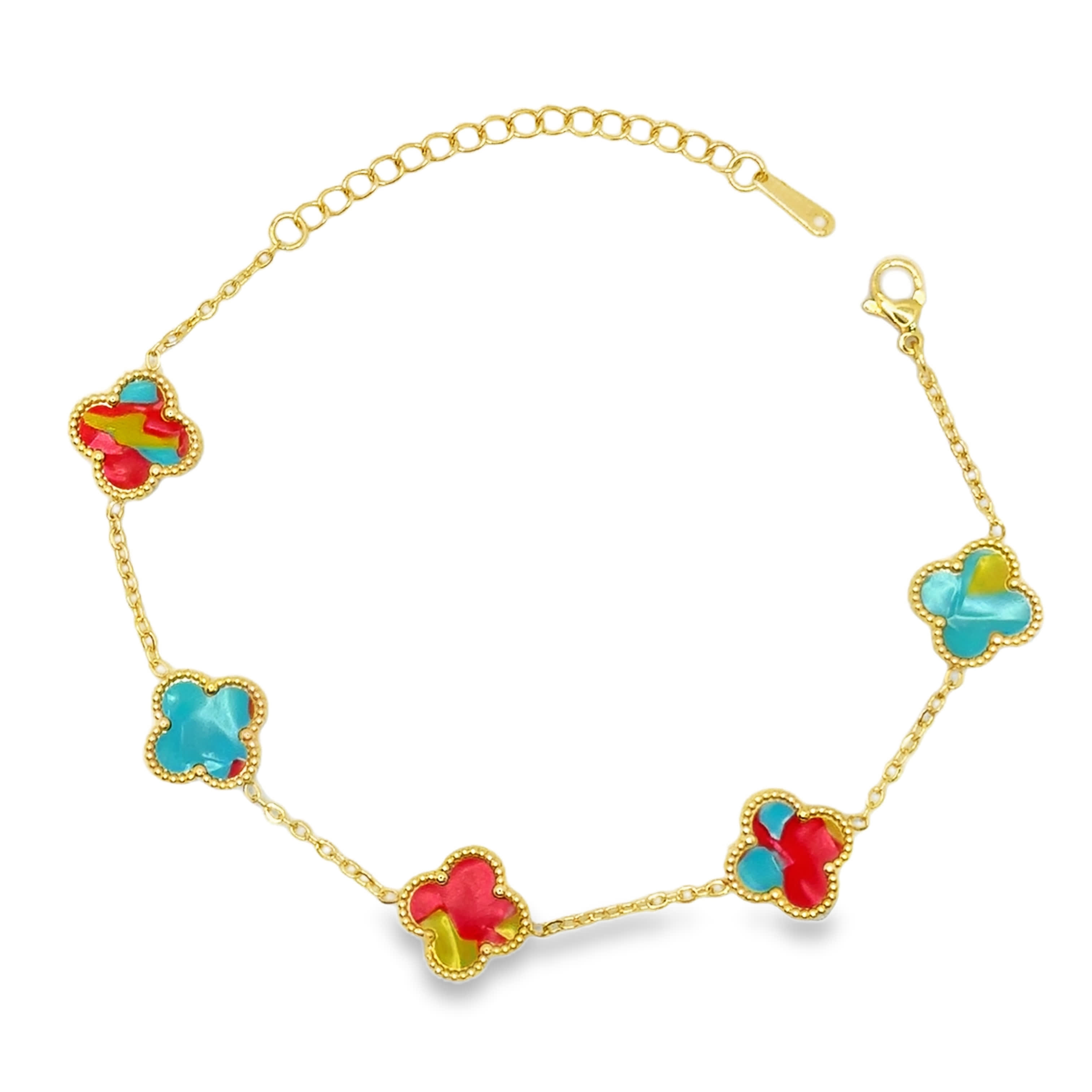 Bransoletka z Opalowymi Koniczynami